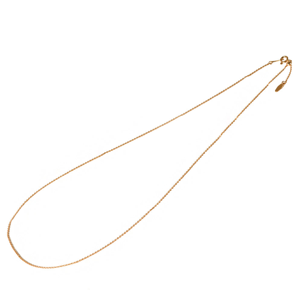 K18チェーン(ピンクゴールド/アズキ/幅0.9mm/45cm/フリーアジャスター)《WNKY3647》