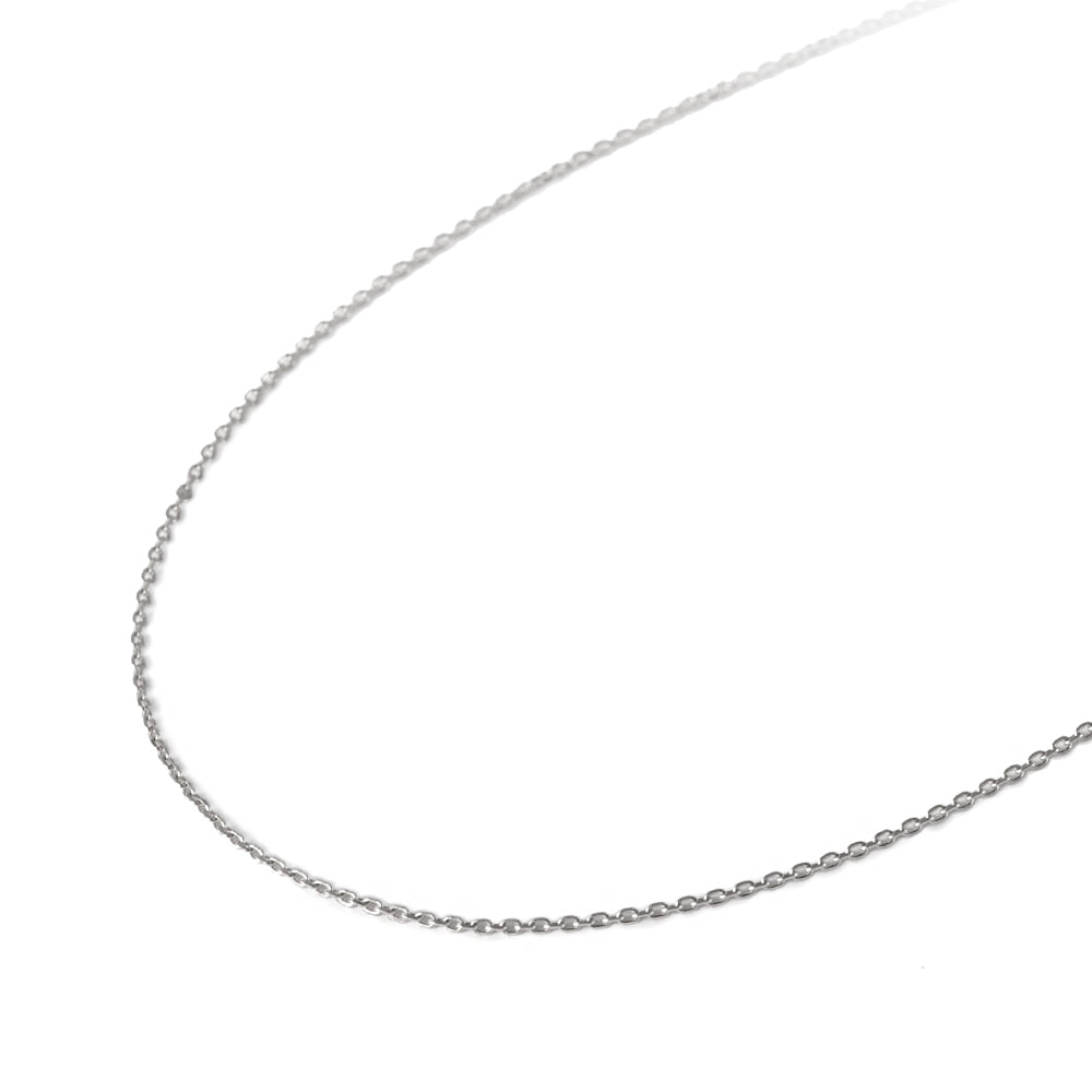 プラチナチェーン(アズキ/幅0.9mm/45cm/フリーアジャスター)《WNKY3649》