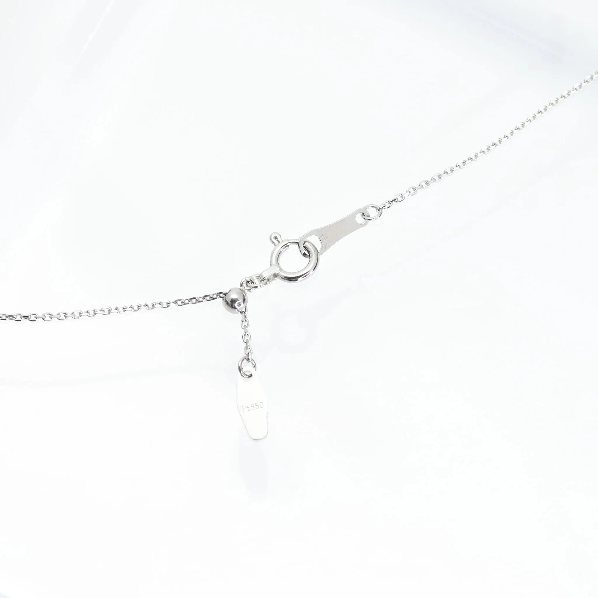 プラチナチェーン(アズキ/幅0.9mm/45cm/フリーアジャスター)《WNKY3649》