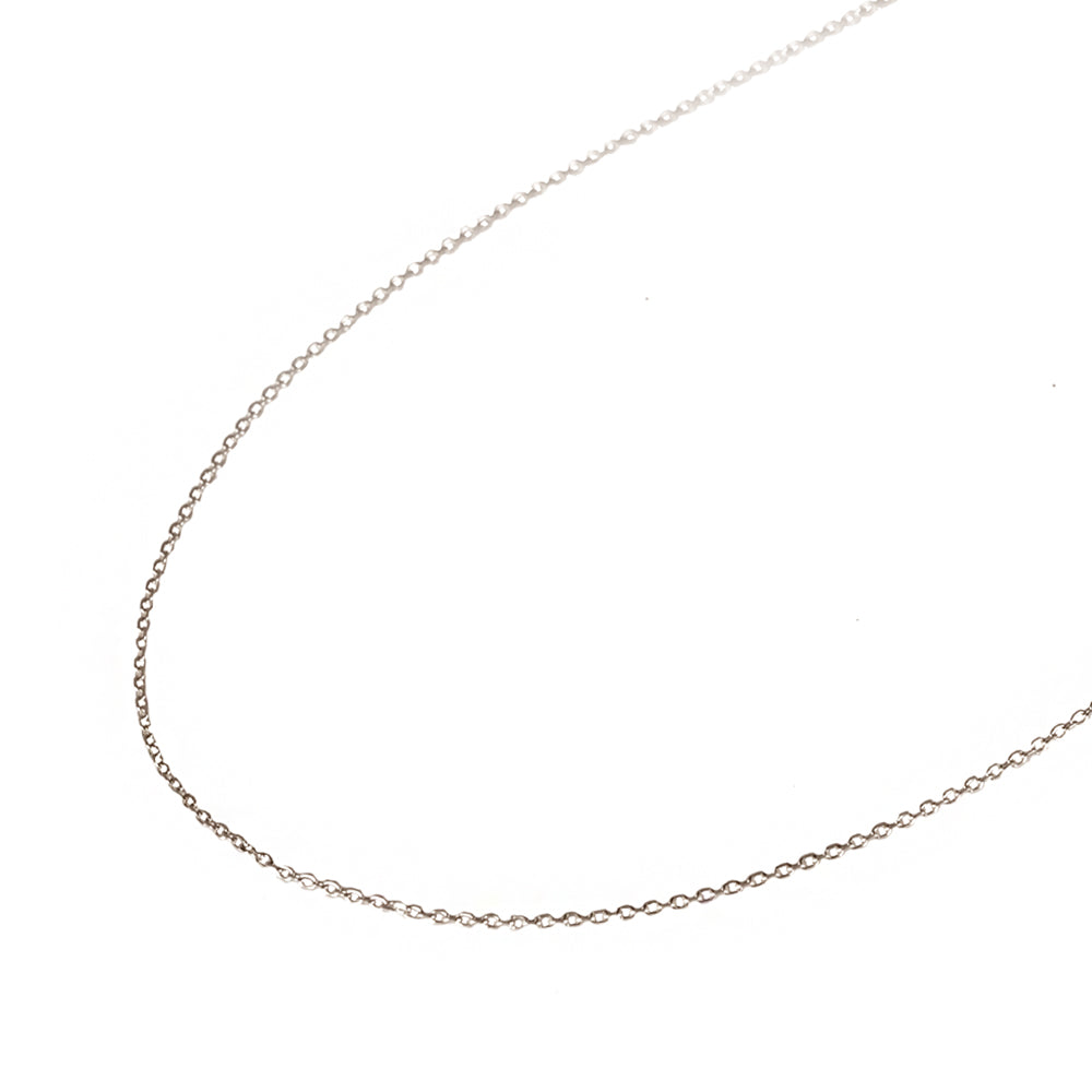 K18チェーン(ホワイトゴールド/アズキ/幅1.0mm/45cm/フリーアジャスター)《WNKY3652》