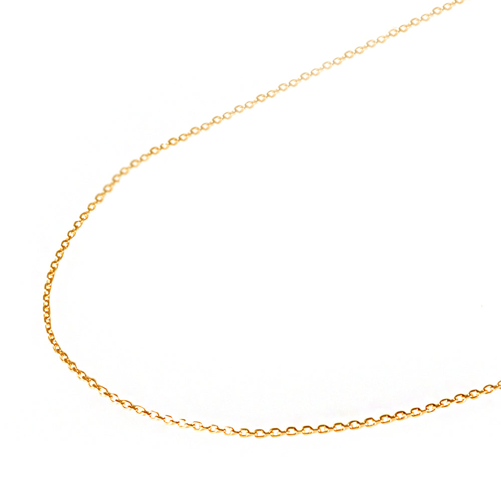 K18チェーン(イエローゴールド/アズキ/幅1.1mm/45cm/フリーアジャスター)《WNKY3654》