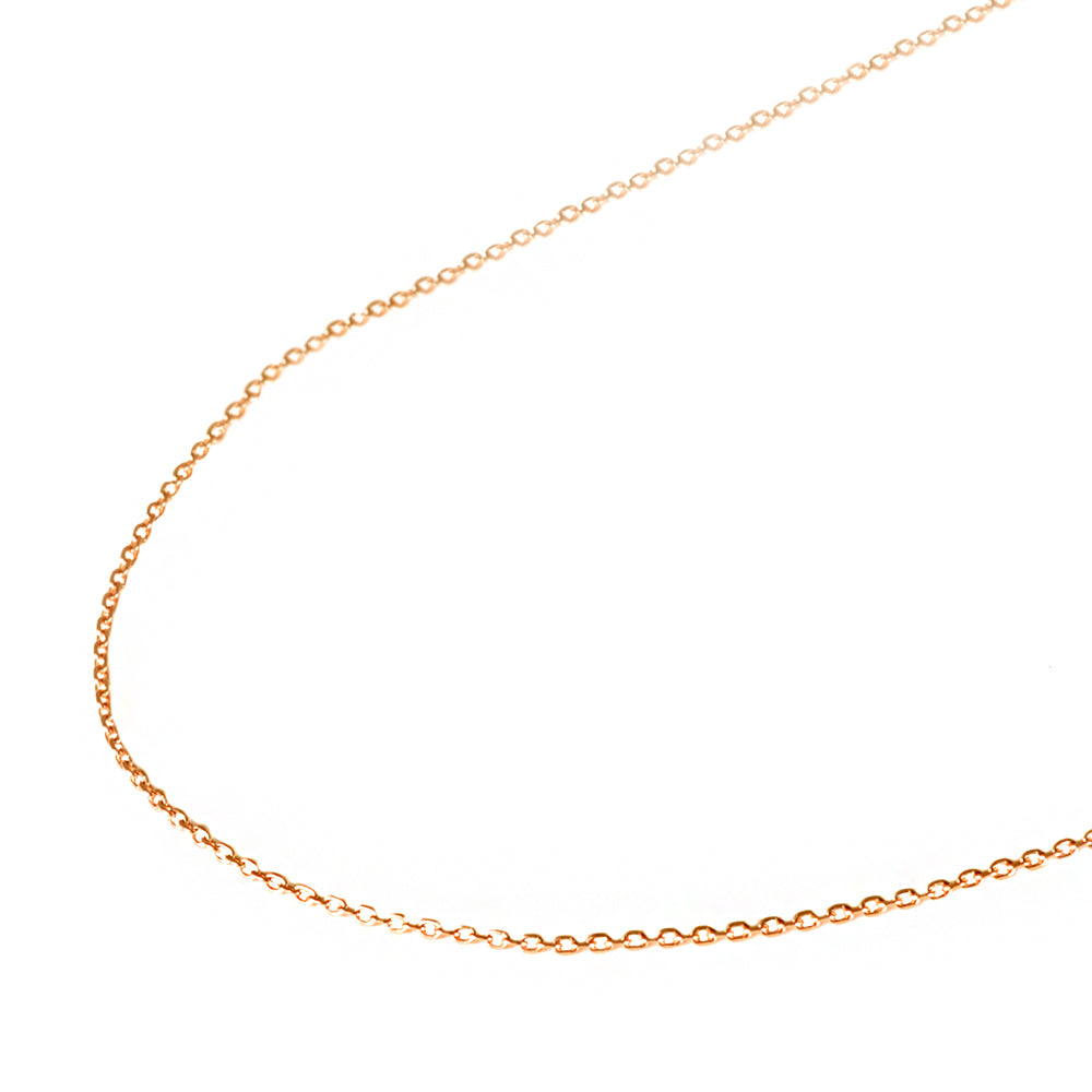 K18チェーン(ピンクゴールド/アズキ/幅1.1mm/45cm/フリーアジャスター)《WNKY3655》