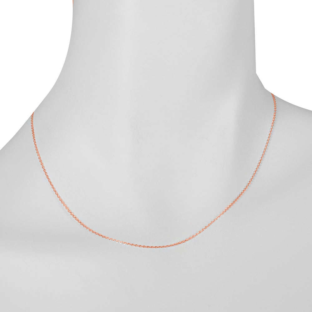 K18チェーン(ピンクゴールド/アズキ/幅1.1mm/45cm/フリーアジャスター)《WNKY3655》