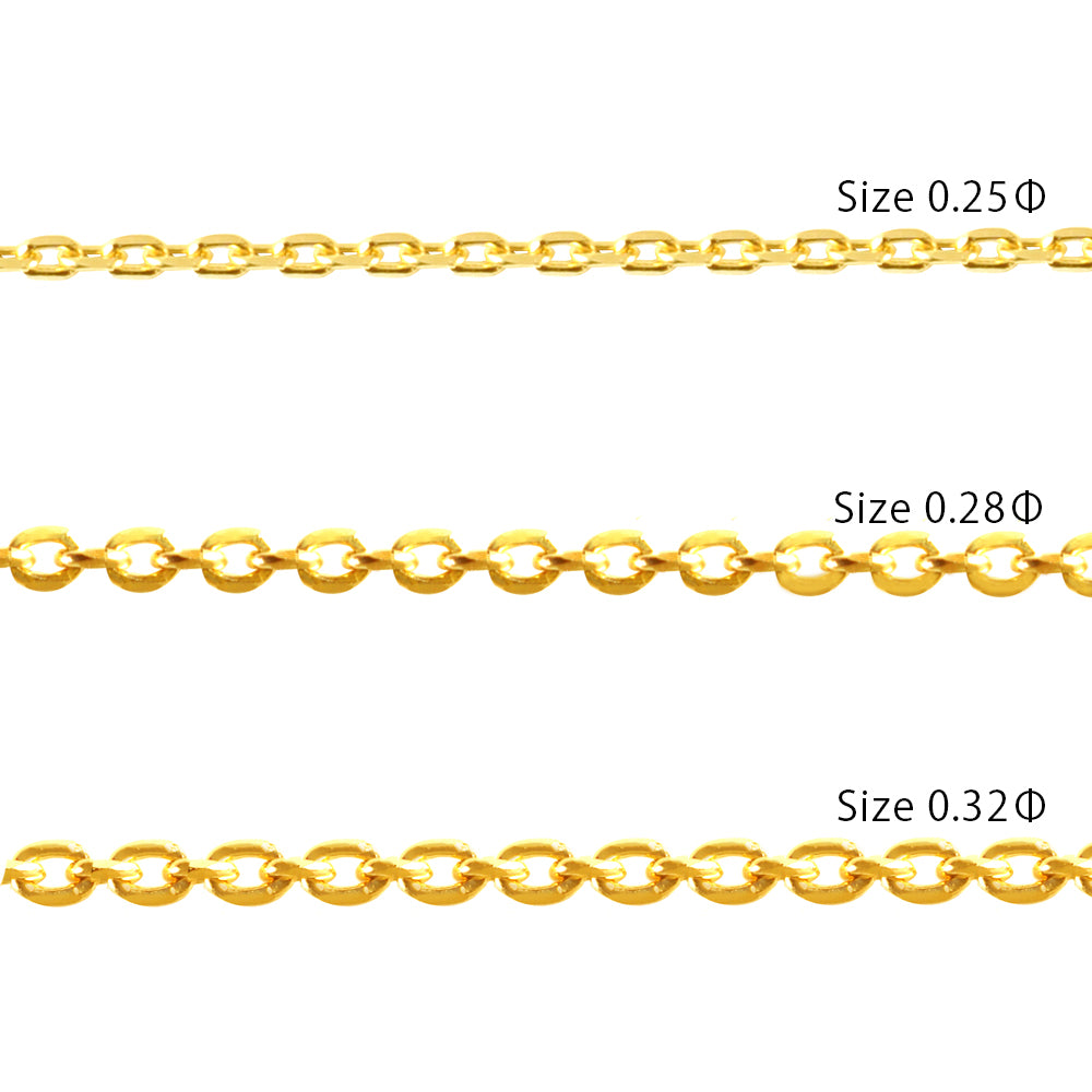 プラチナチェーン(アズキ/幅1.1mm/45cm/フリーアジャスター)《WNKY3657》