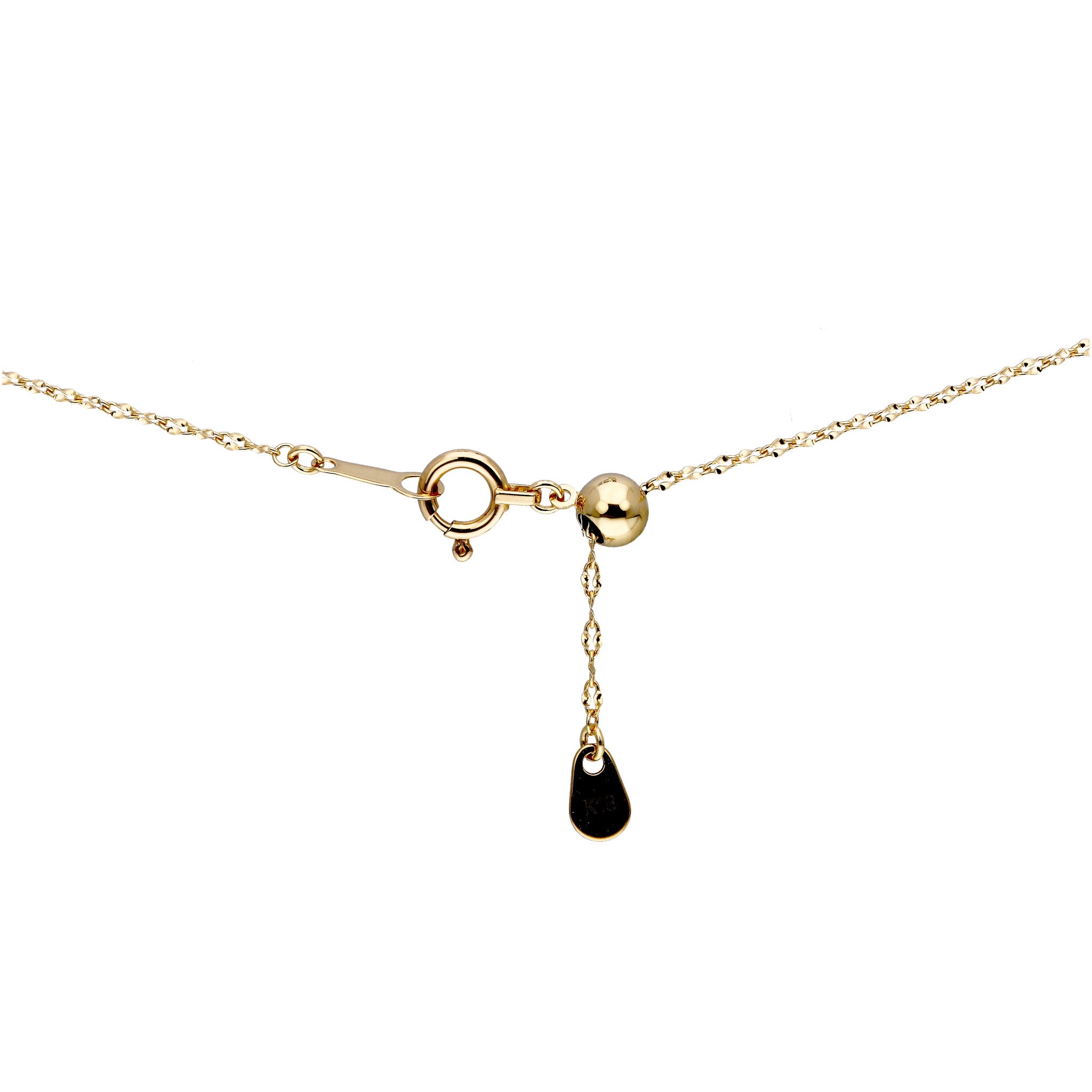 K18ネックレス(モーグルチェーン/45㎝/幅1.0mm)《WNKY4286》