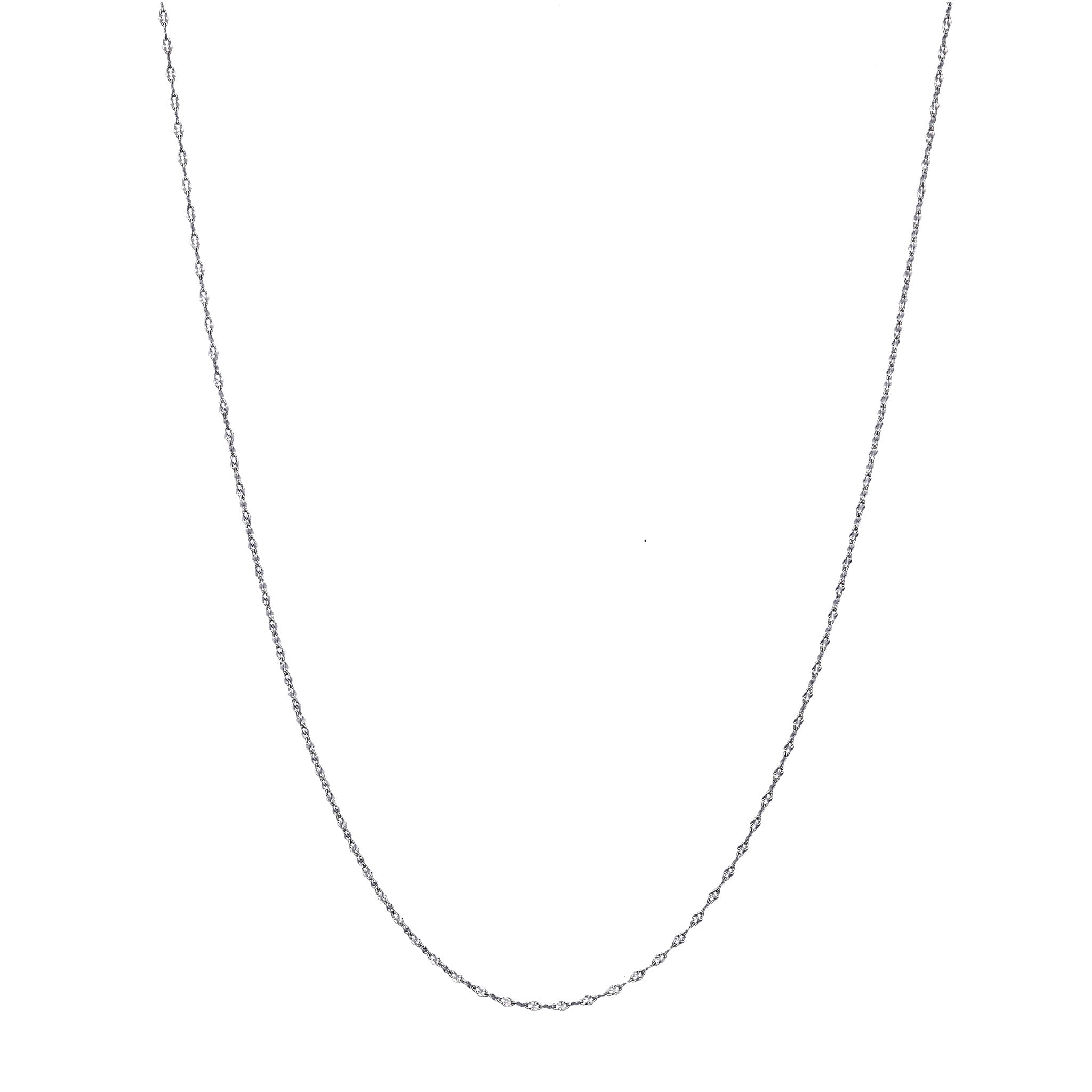 プラチナネックレス(モーグルチェーン/45㎝/幅1.0mm)《WNKY4287》