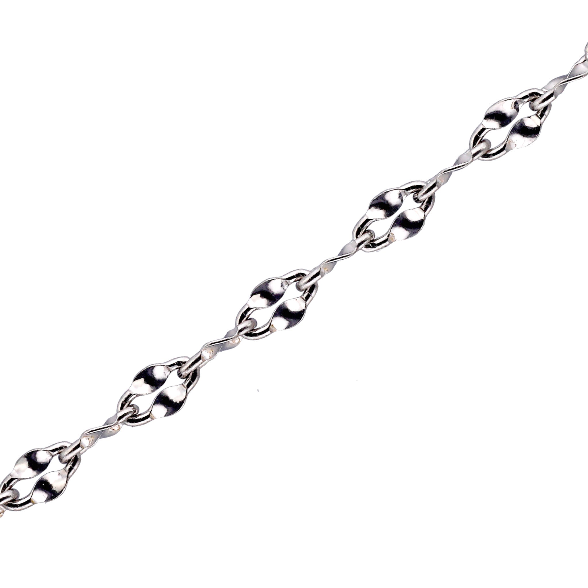 プラチナネックレス(モーグルチェーン/45㎝/幅1.0mm)《WNKY4287》