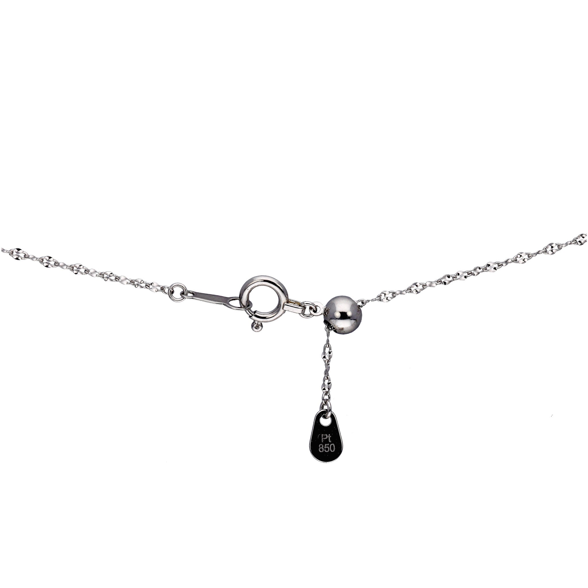 プラチナネックレス(モーグルチェーン/45㎝/幅1.0mm)《WNKY4287》