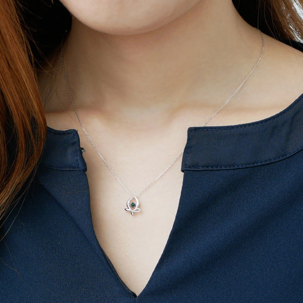 アレキサンドライト K18ネックレス(クレサンベール/ダンシングストーン/6月誕生石)《WPDA2201》