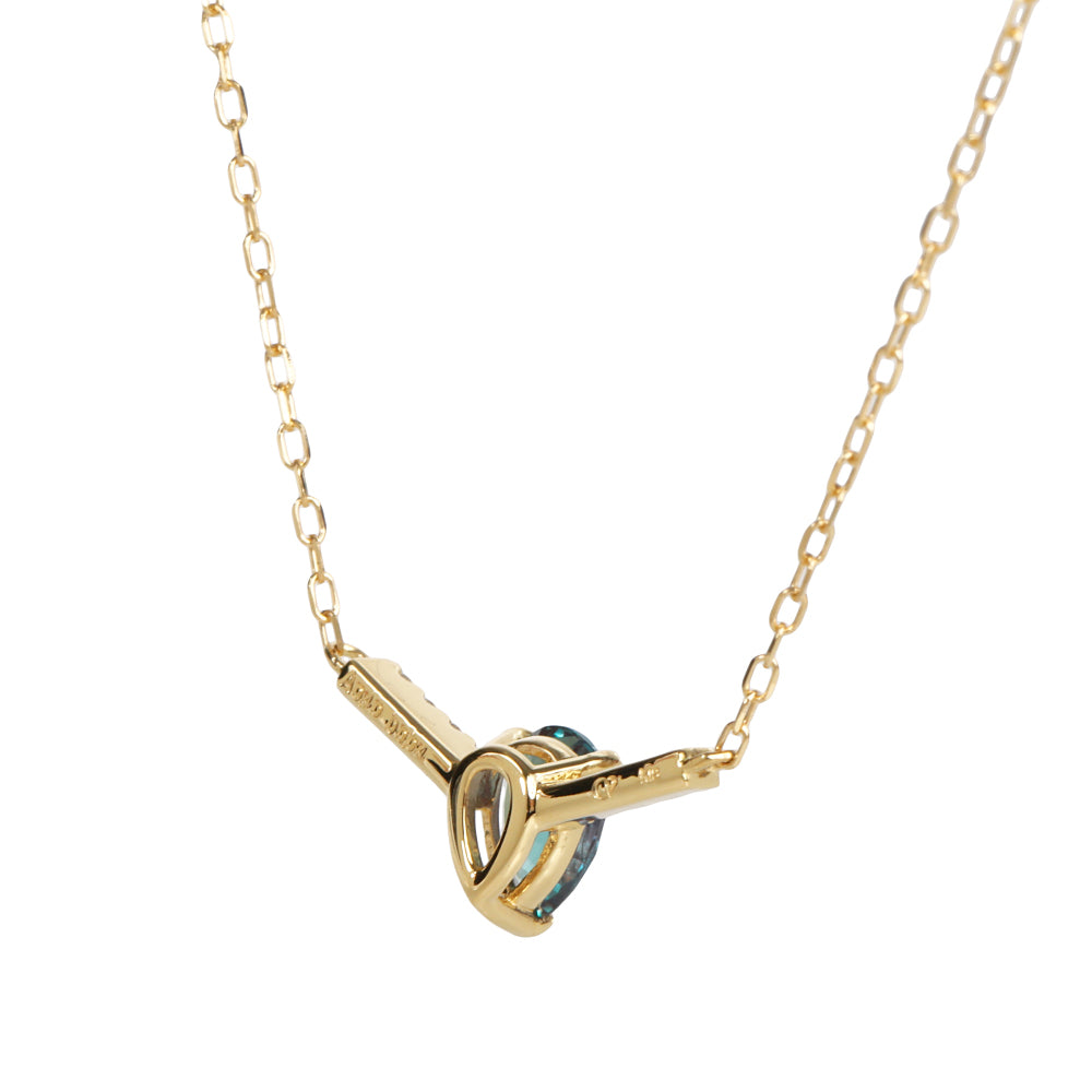 アレキサンドライト/ダイヤモンドK18ネックレス(クレサンベール/6月誕生石)≪WPDA4106≫