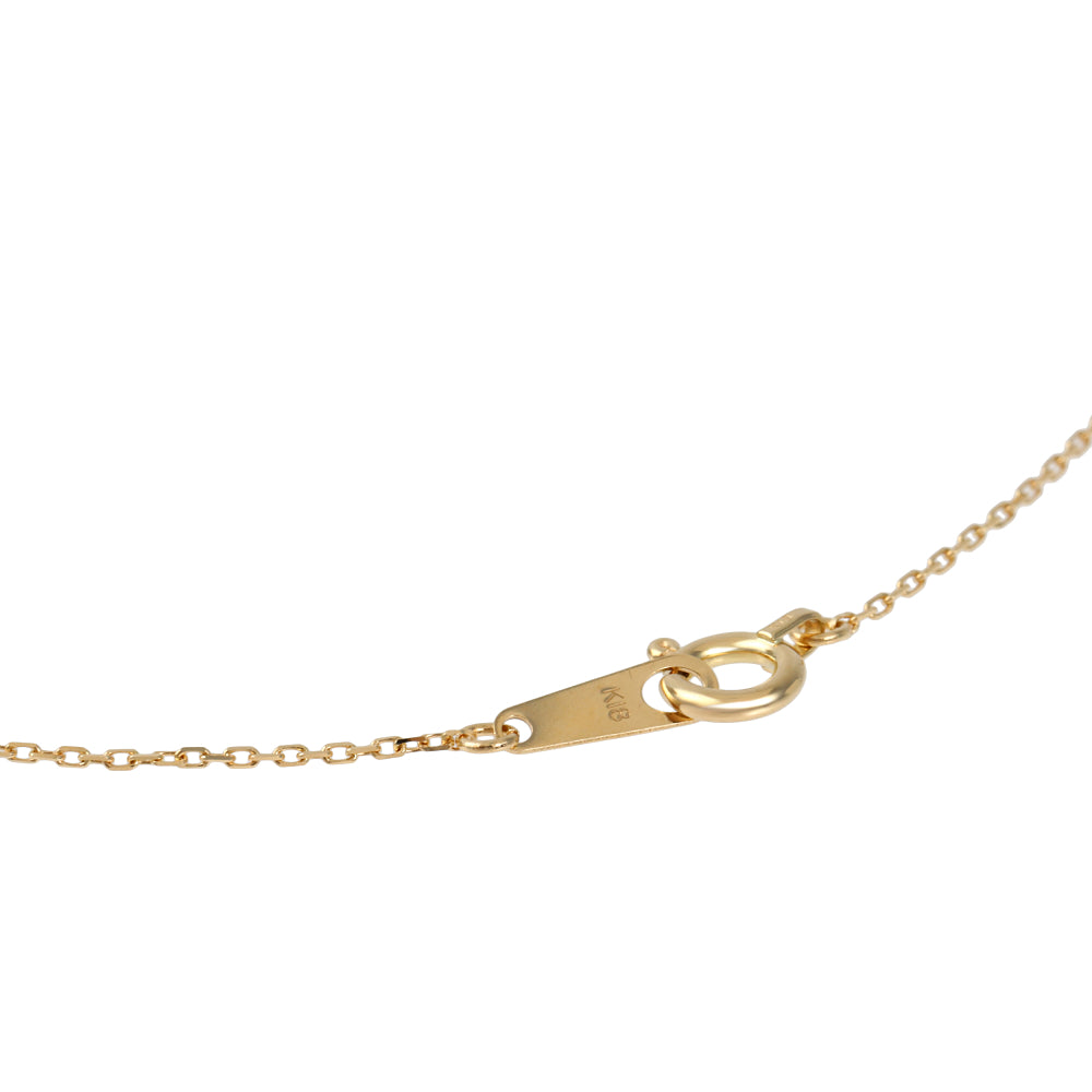 ライトブルーサファイア K18ネックレス(クレサンベール/バケット/モンプレジール/スキンジュエリー/9月誕生石)《WPDC4046》