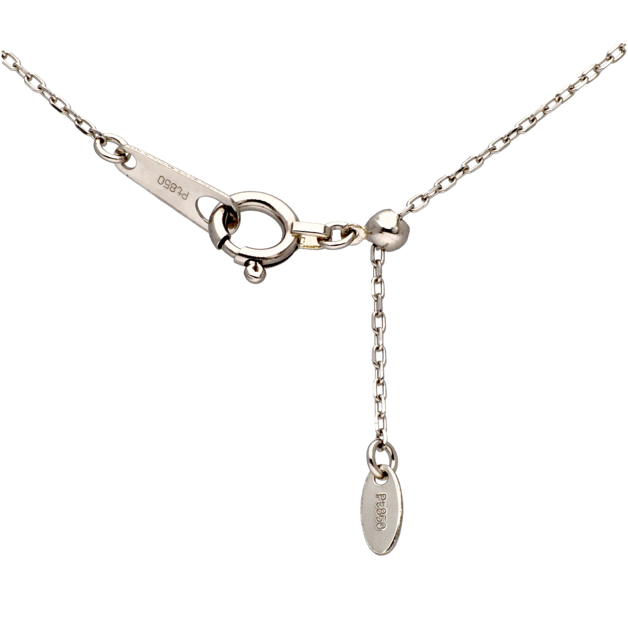 ライトブルーサファイア PTネックレス(クレサンベール/ムーン/フクリン/9月誕生石)《WPDC4203》