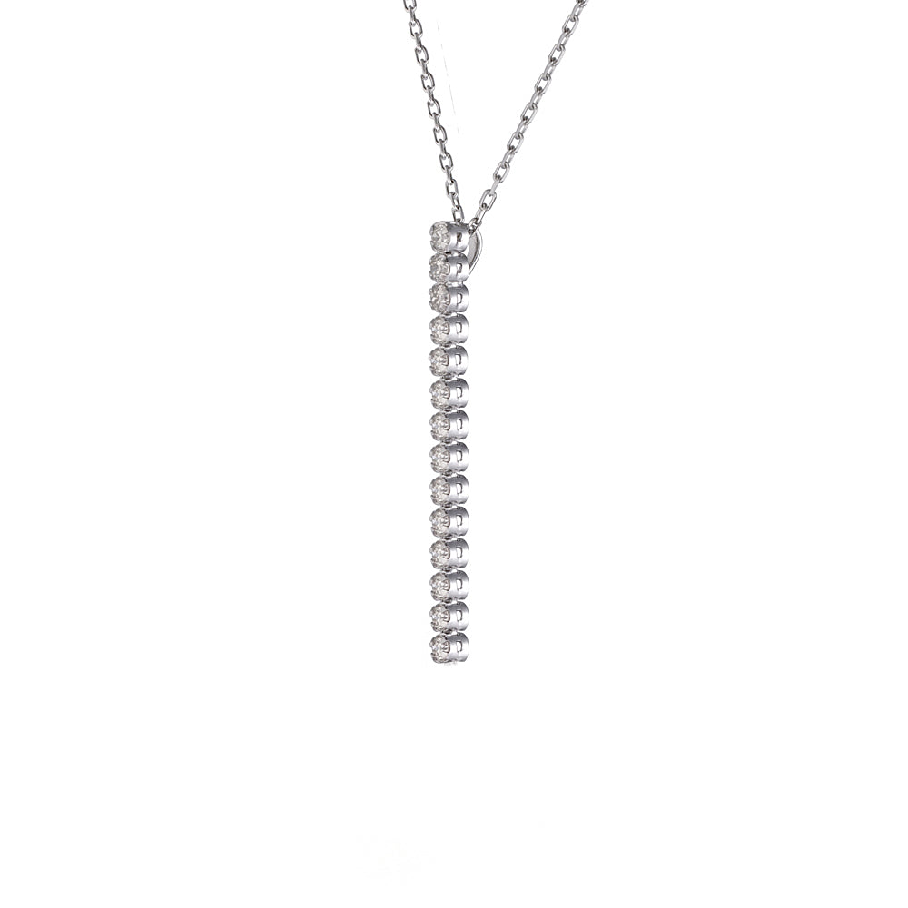 ダイヤモンド プラチナネックレス(計0.3カラット/テニス/ライン/4月誕生石)《WPDD3471》