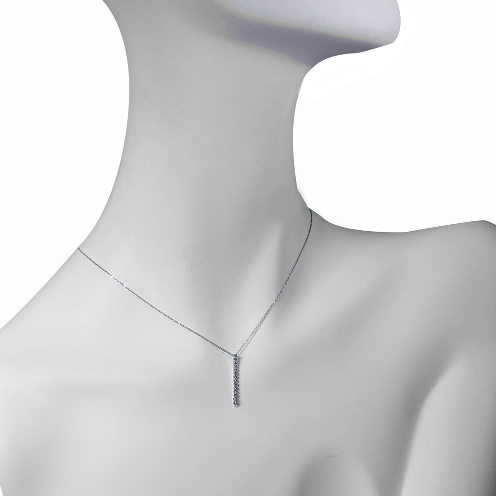 ダイヤモンド プラチナネックレス(計0.3カラット/テニス/ライン/4月誕生石)《WPDD3471》