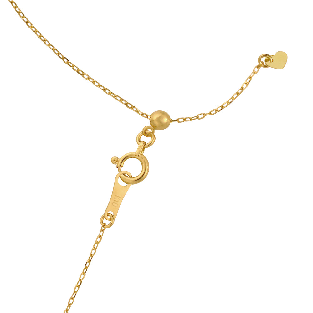 ダイヤモンド K18ネックレス(計0.17カラット/テーパーバケット/4月誕生石)《WPDD3918》