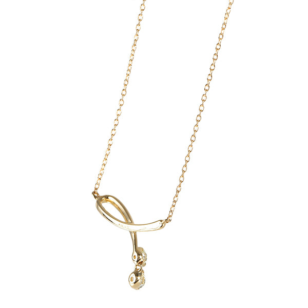 ダイヤモンド K18ネックレス(計0.11カラット/H&C/4月誕生石)《WPDD4028》