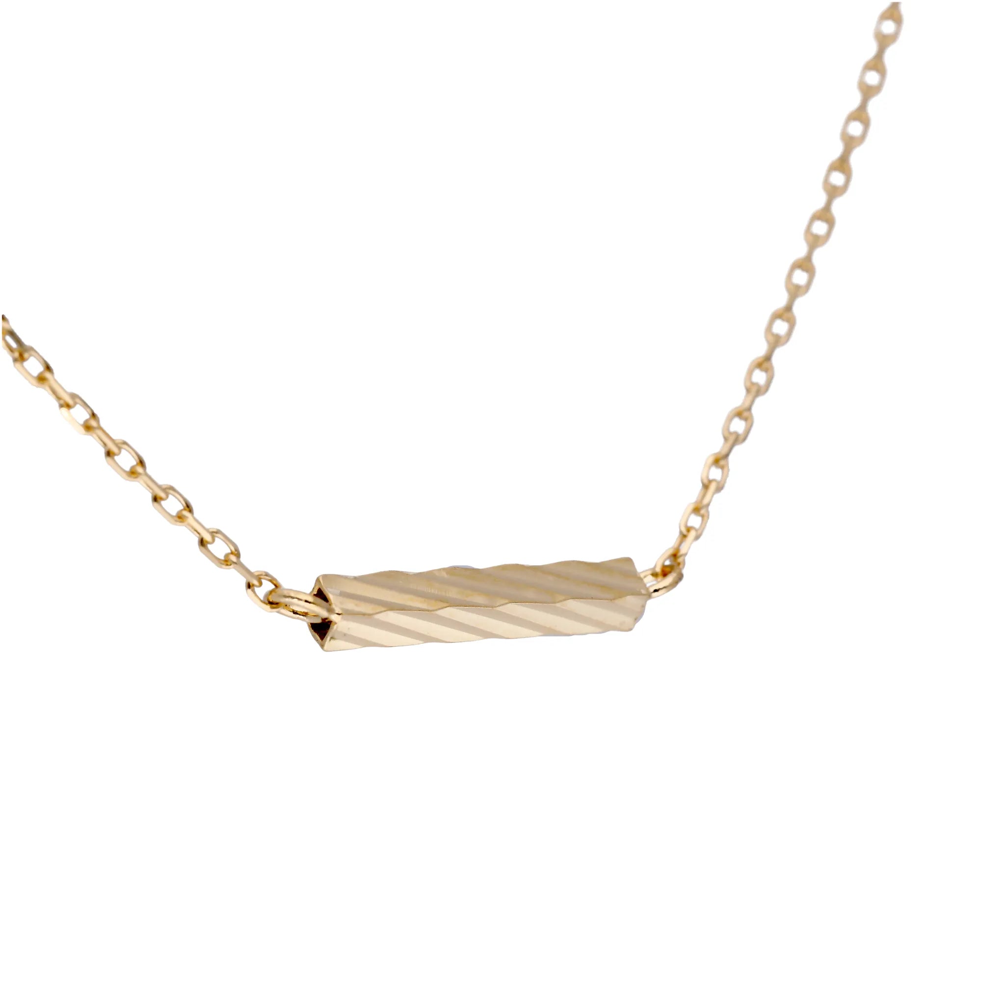 ダイヤモンド K18ネックレス(エアロセッティング/バー)《WPDD4279》