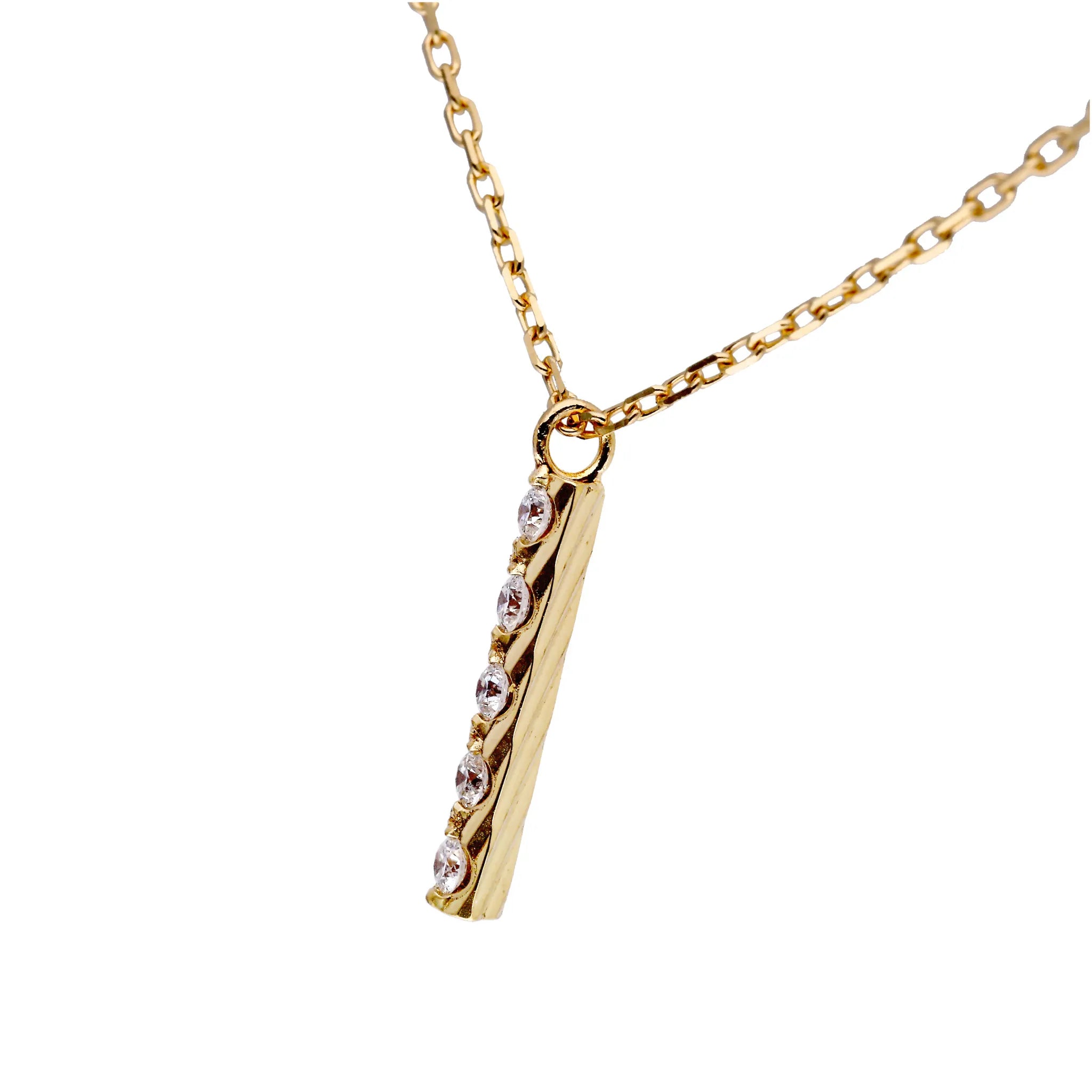 ダイヤモンド K18ネックレス(エアロセッティング/ストレート)《WPDD4281》