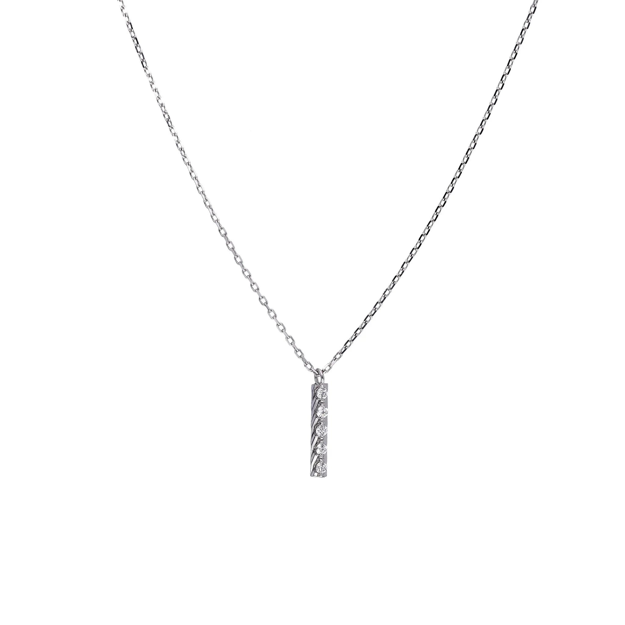 ダイヤモンド プラチナネックレス(エアロセッティング/ストレート)《WPDD4282》