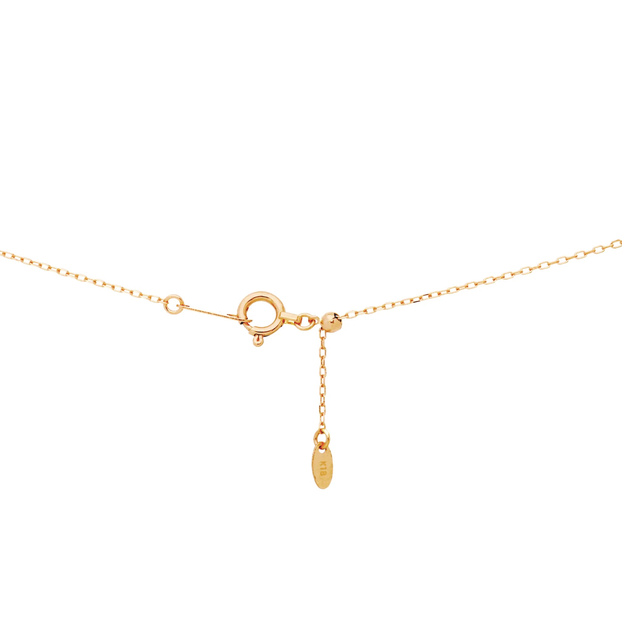 エメラルド/ダイヤ K18ネックレス(クレサンベール/フラワー/K18ピンクゴールド/5月誕生石)《WPDE4182》