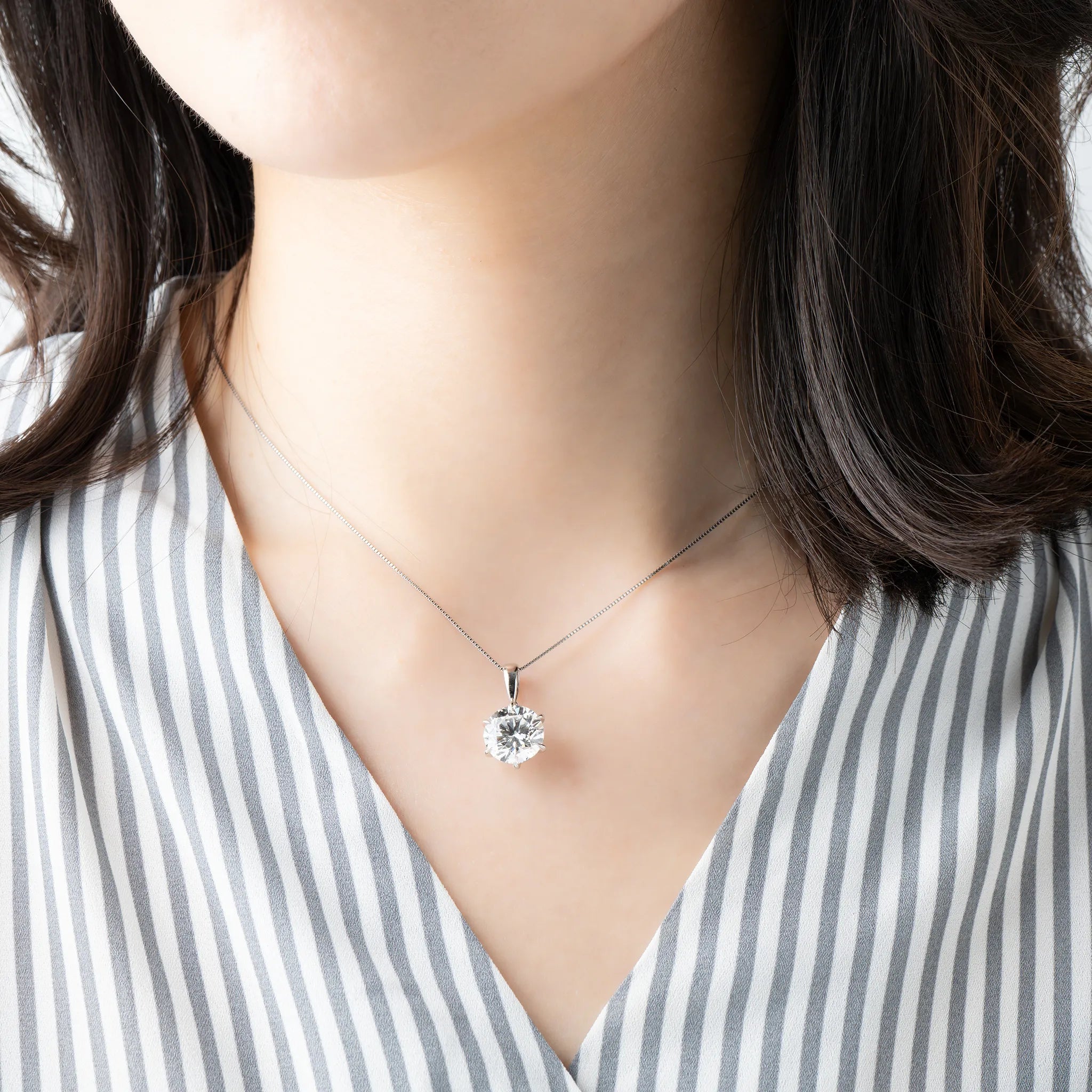 ダイヤモンド プラチナネックレス(ラボグロウン/5.01ct/鑑別書付《WPDG0007》