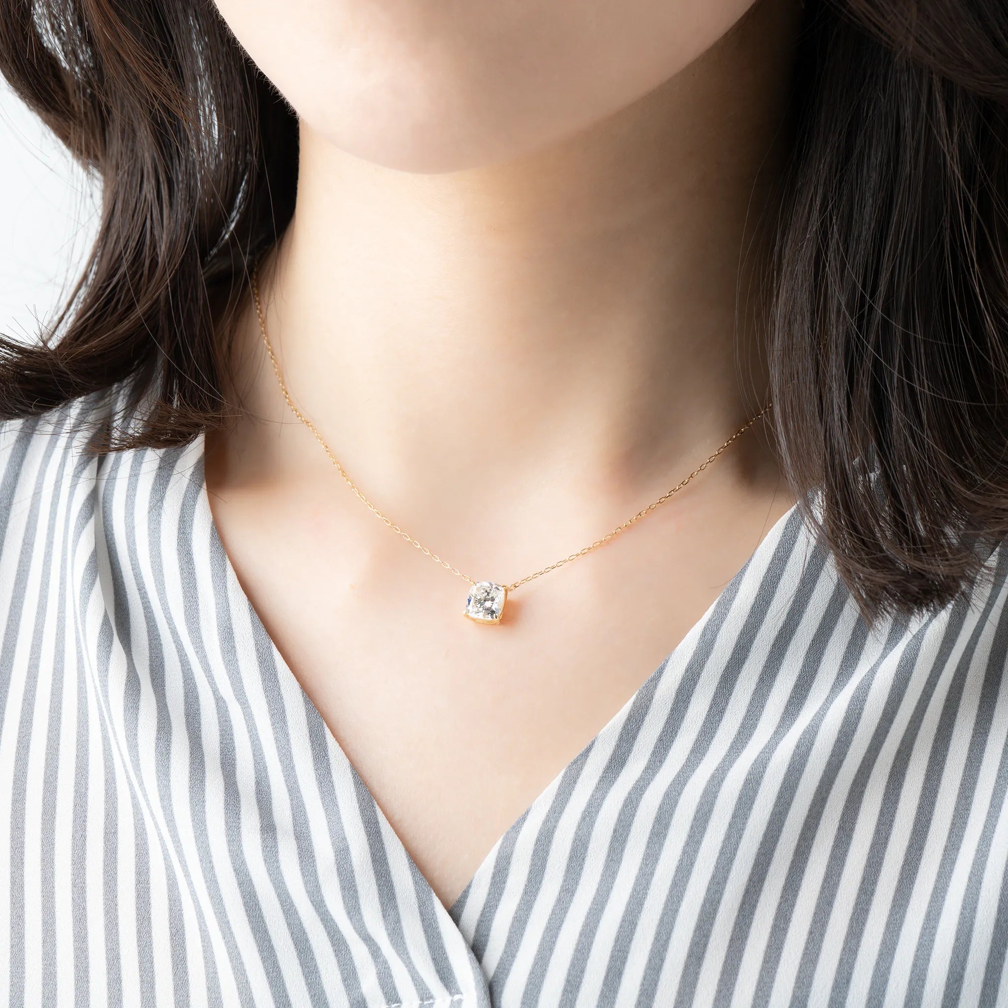 ダイヤモンド K18ネックレス(ラボグロウン/2.02ct/鑑別書付)《WPDG0010》