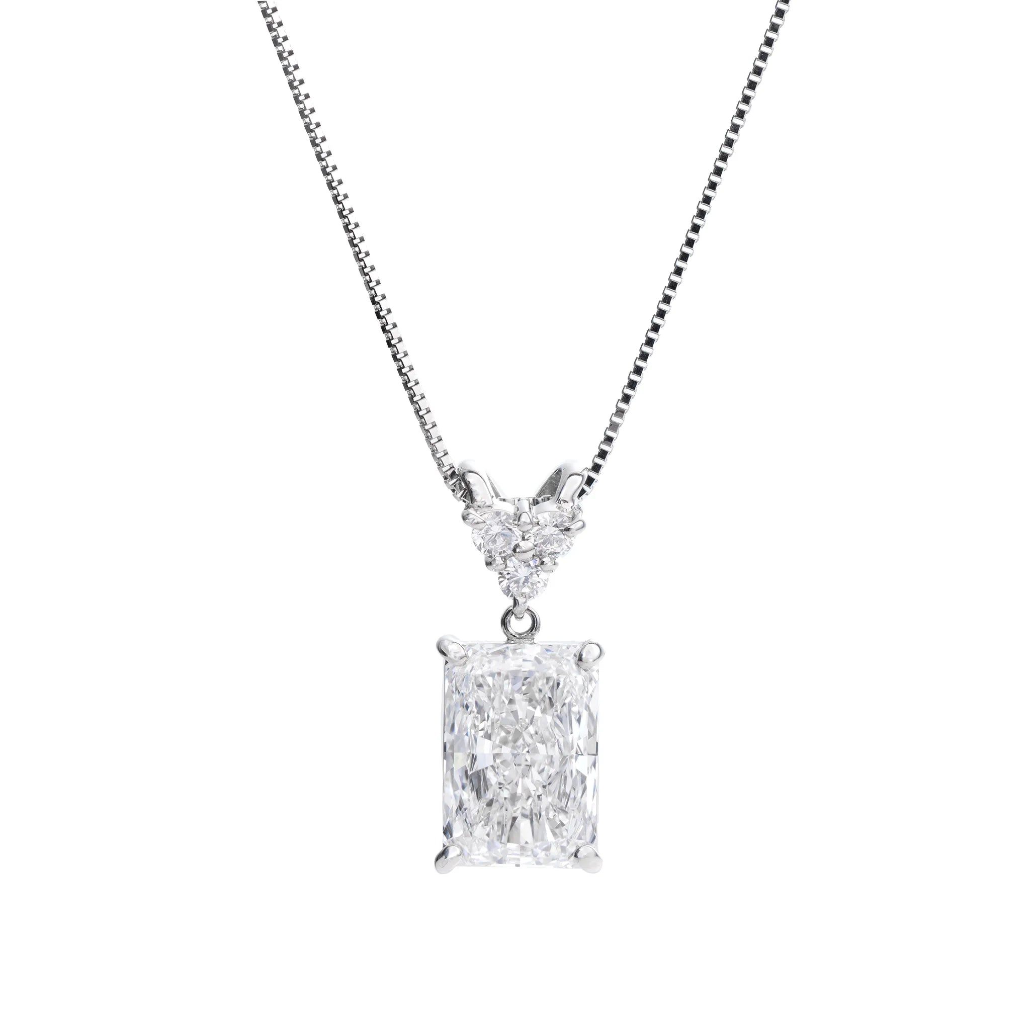 ダイヤモンド プラチナネックレス(ラボグロウン/3.06ct/鑑別書付)《WPDG0018》