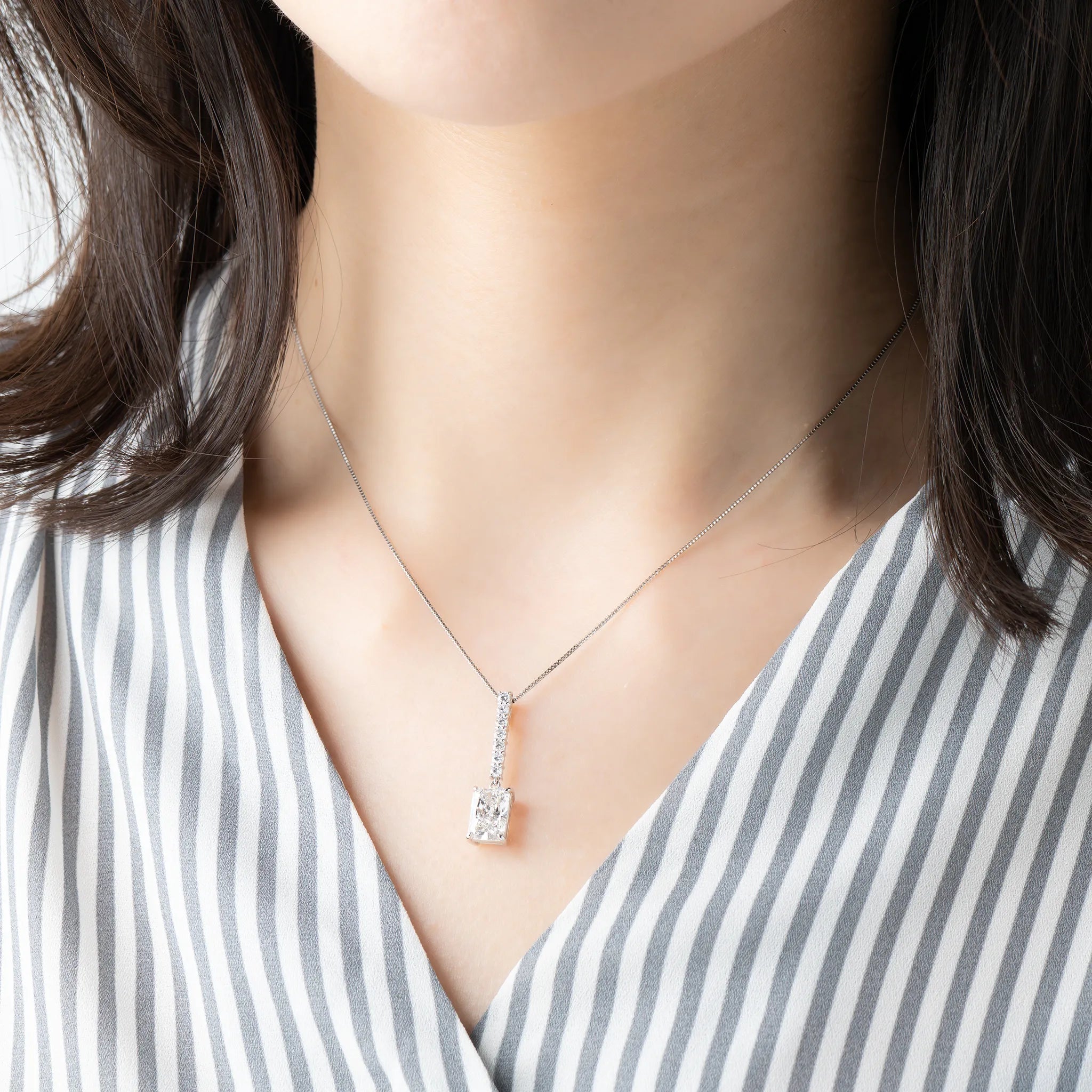 ダイヤモンド プラチナネックレス(ラボグロウン/2.01ct/鑑別書付)《WPDG0019》