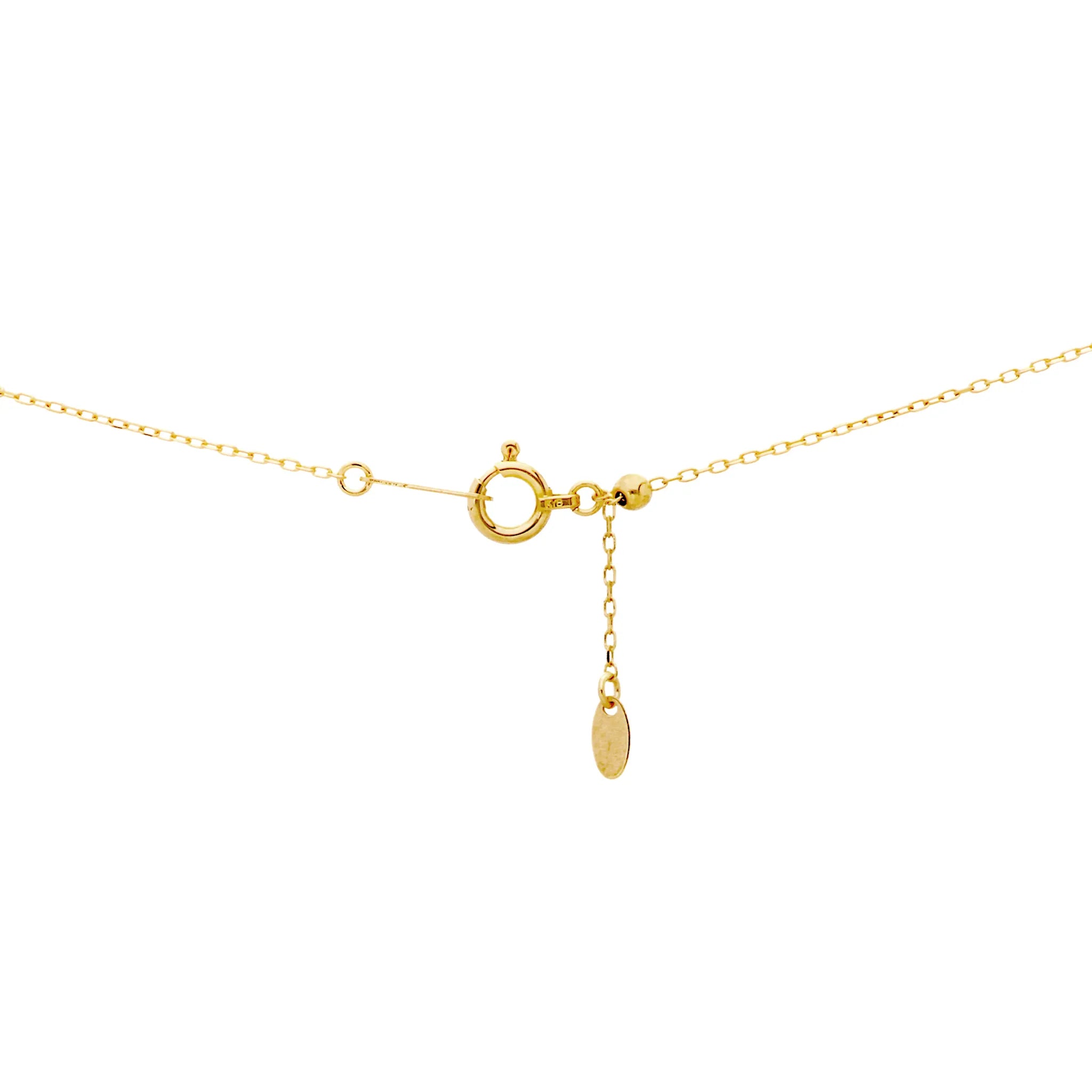 ピンクサファイア/ダイヤ K18ネックレス(クレサンベール/フラワー/K18イエローゴールド/9月誕生石)《WPDM4181》