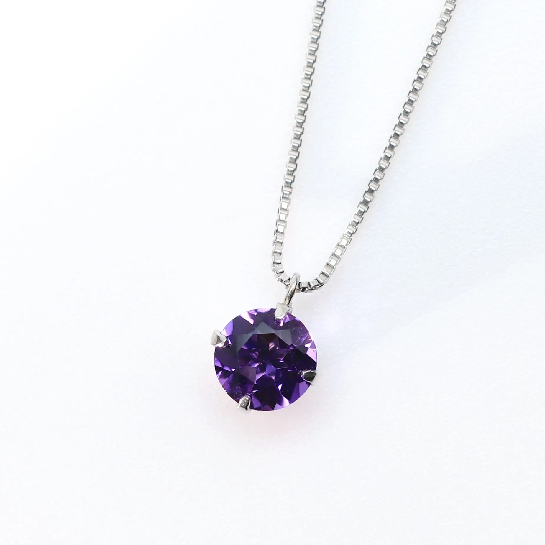urjewelryjapan ネックレス アメシスト プラチナネックレス(2月誕生石)《WPDN2967