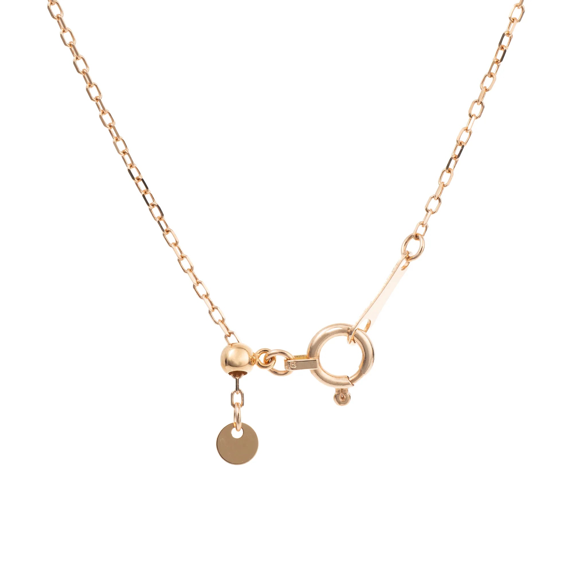 アンデシンラブラドライト K18ネックレス(オーバルカット/ミル打ち/ピンクゴールド)《WPDN4295》