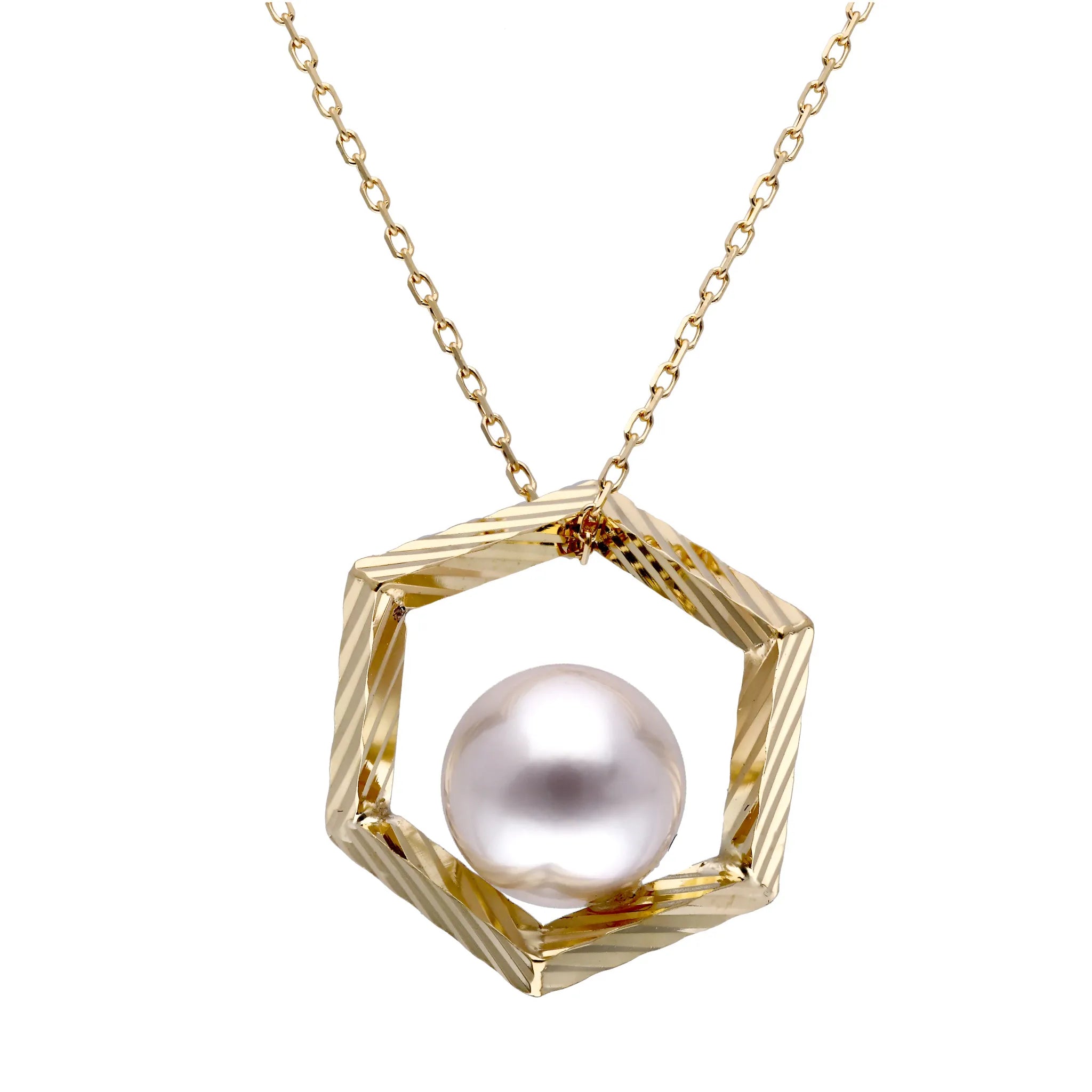 パール K18ネックレス(コネクトシリーズ/7mm珠)《WPDQ4284》