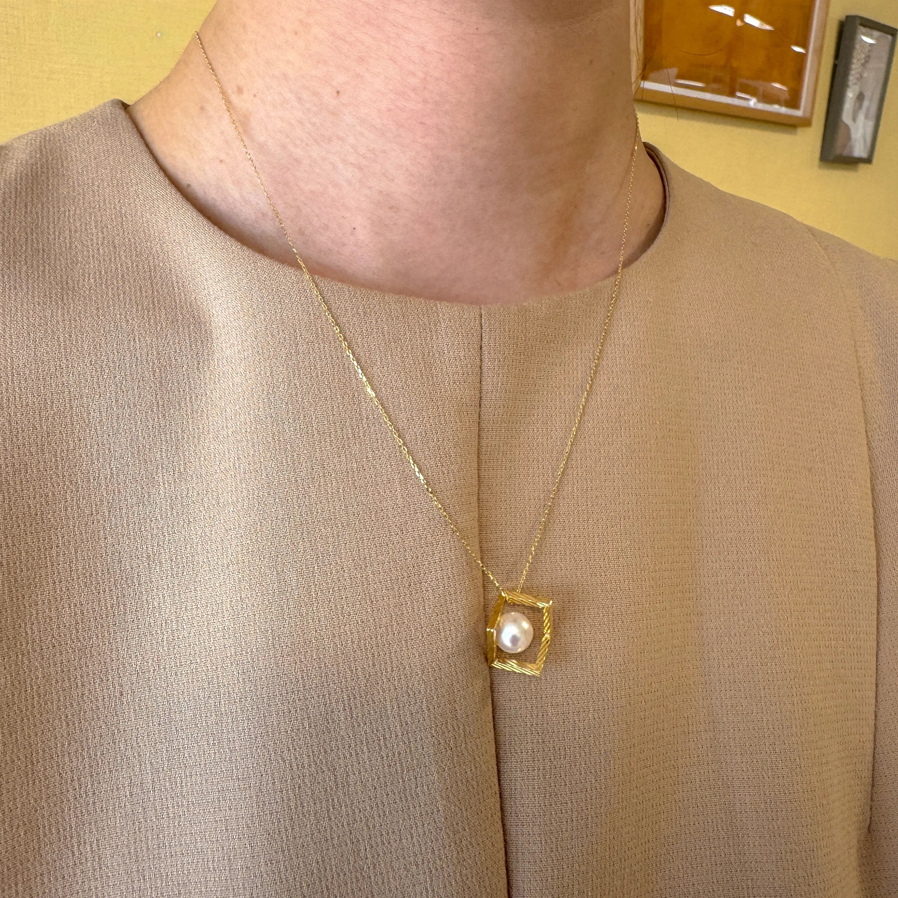 パール K18ネックレス(コネクトシリーズ/7mm珠)《WPDQ4284》