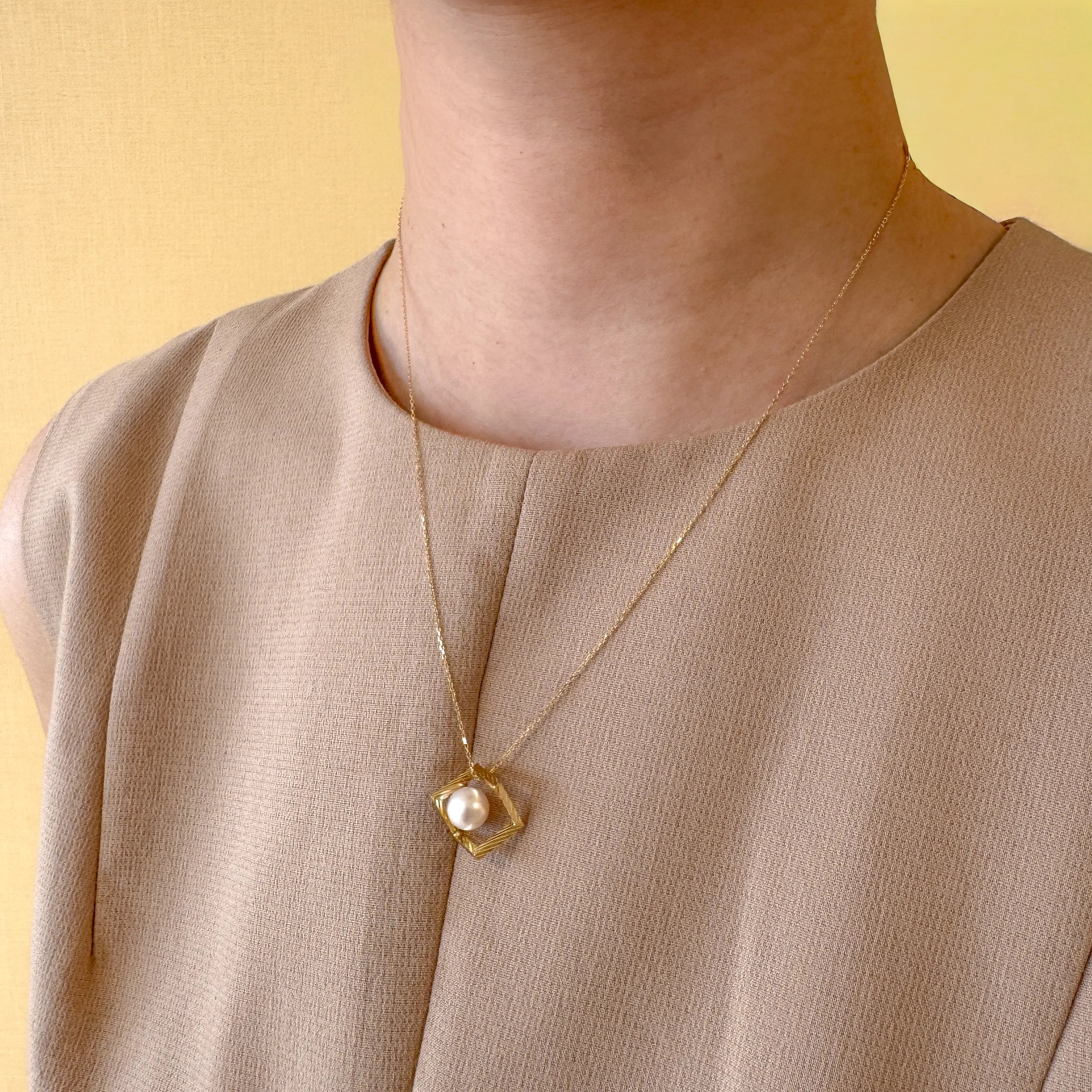 パール K18ネックレス(コネクトシリーズ/7mm珠)《WPDQ4284》