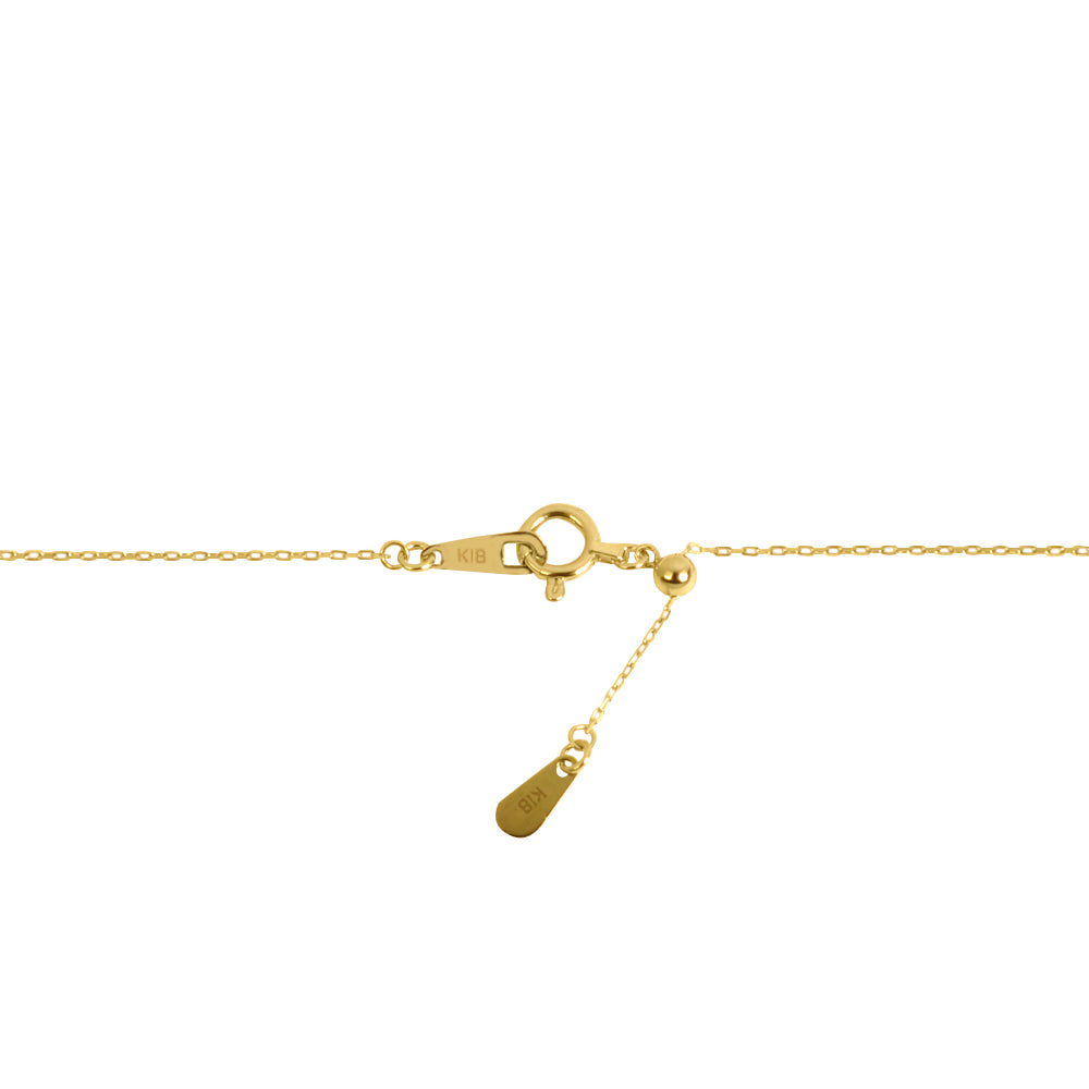 ルビー K18ネックレス(クレサンベール/1カラットUP/ペアシェイプ/フクリン/7月誕生石)《WPDR3581》