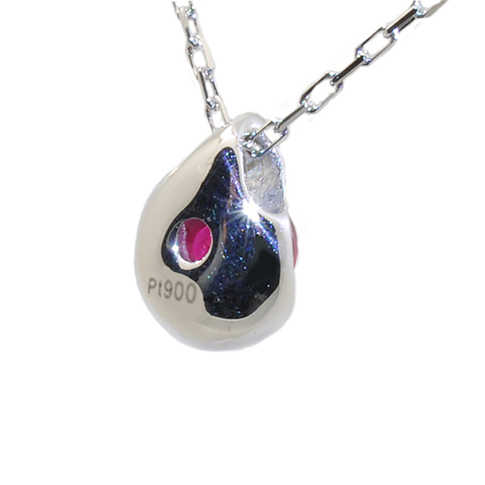 ルビー プラチナネックレス(クレサンベール/7月誕生石)《WPDR3929》