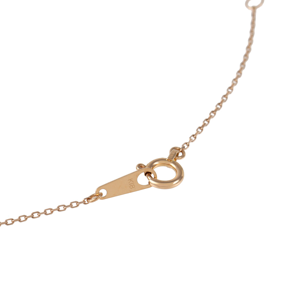 ルビー K18ネックレス(クレサンベール/マーキス/モンプレジール/スキンジュエリー/7月誕生石)《WPDR4050》