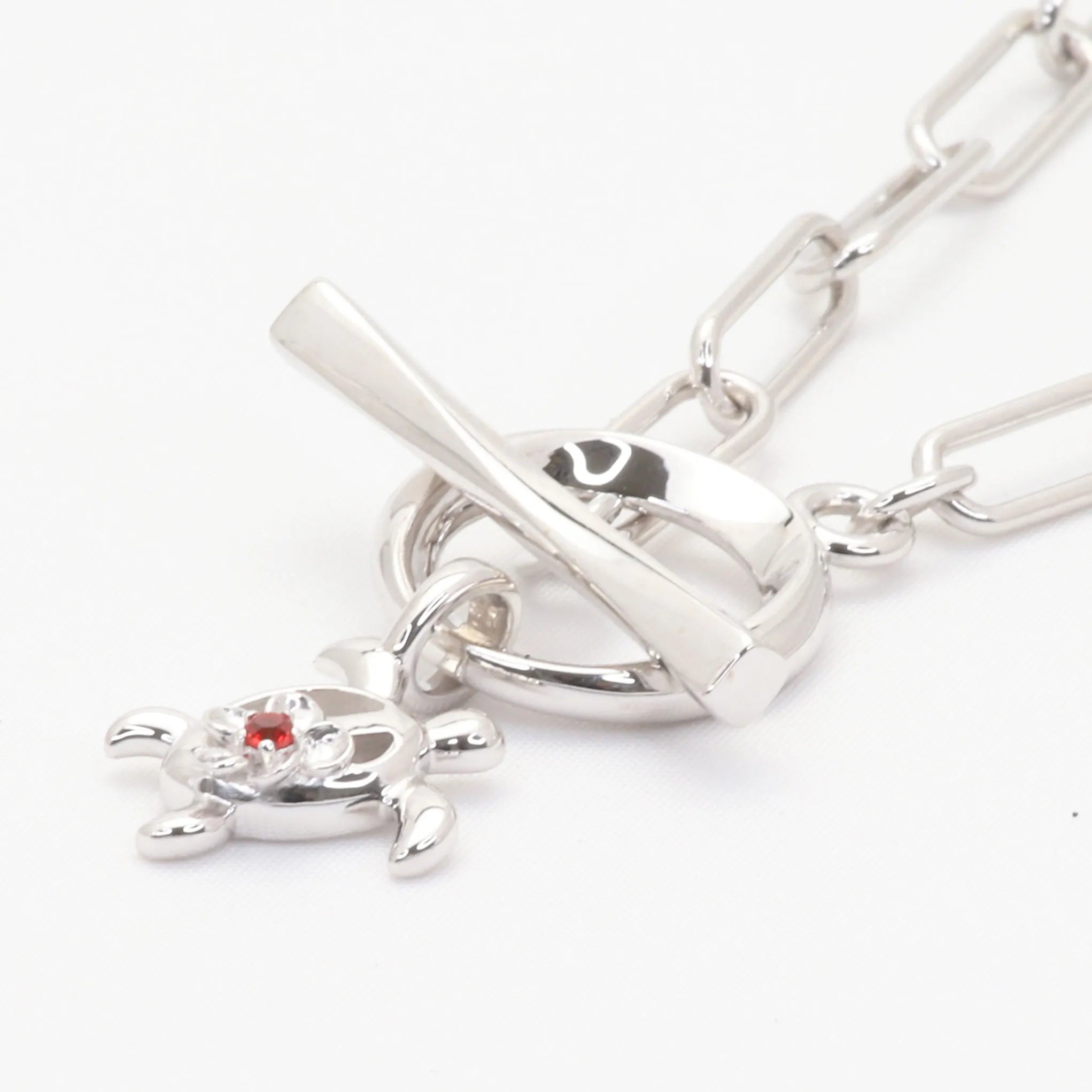 ルビー SVネックレス(クレサンベール/モンプレジール/ホヌモチーフ)《WPDR4290》