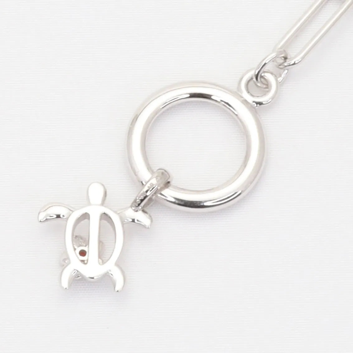 ルビー SVネックレス(クレサンベール/モンプレジール/ホヌモチーフ)《WPDR4290》