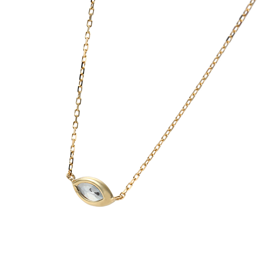 チェンジカラーサファイア K18ネックレス(クレサンベール/マーキス/モンプレジール/スキンジュエリー/9月誕生石)《WPDS4047》