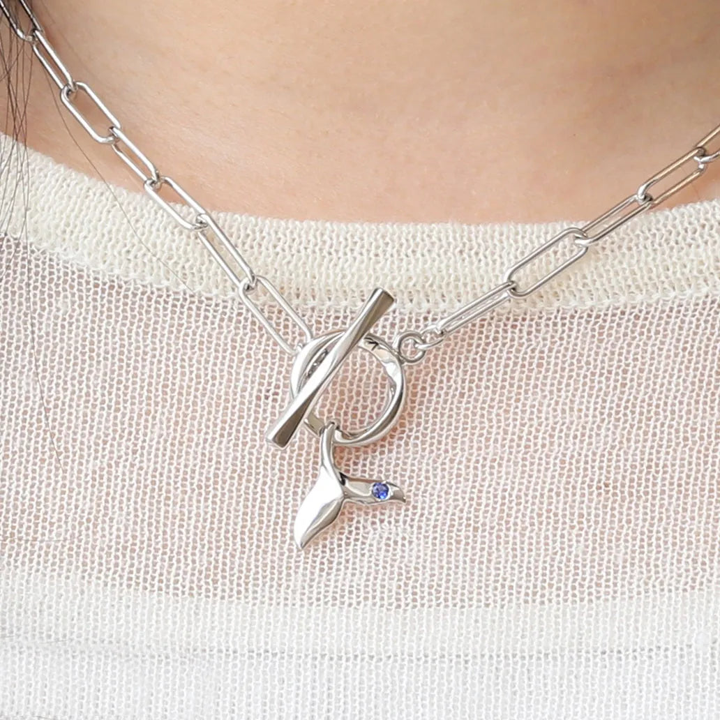 ブルーサファイア SVネックレス(クレサンベール/モンプレジール/ホエールテール)《WPDS4289》