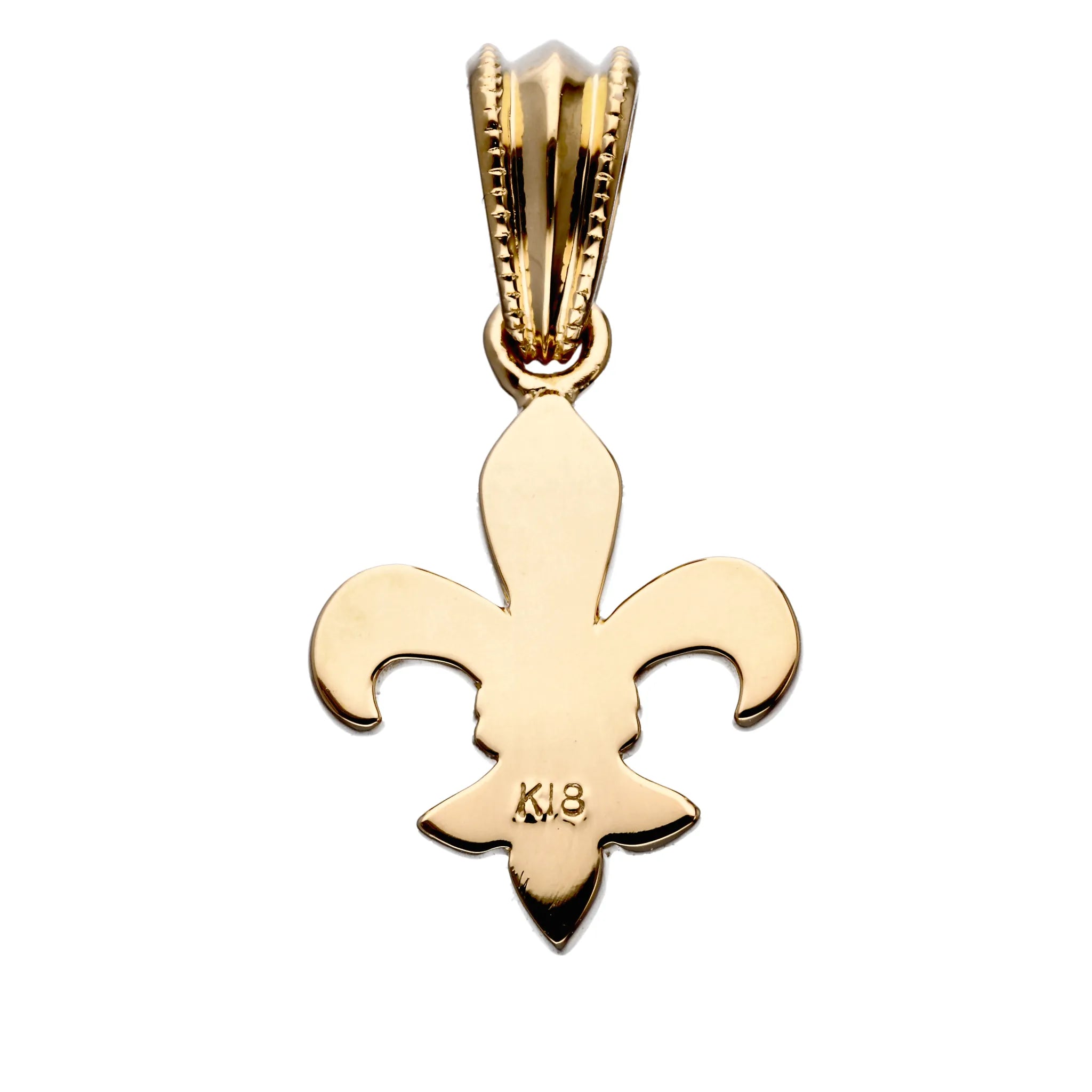 K18ペンダントトップ(百合の紋章モチーフ/K18イエローゴールド)《WPDY4275》