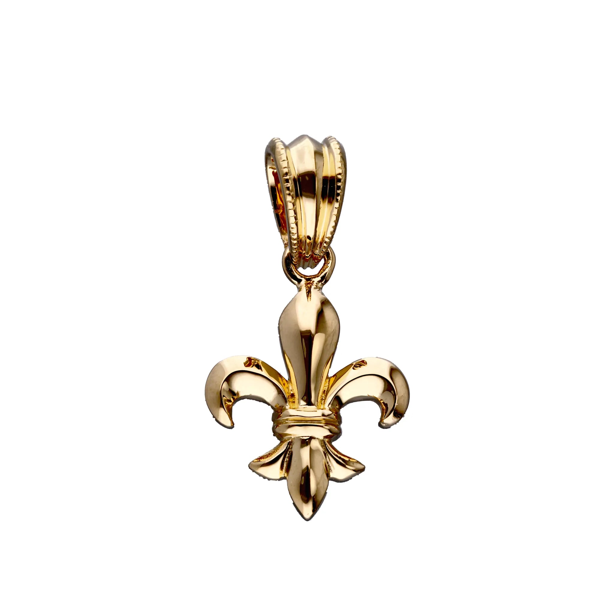 K18ペンダントトップ(百合の紋章モチーフ/K18イエローゴールド)《WPDY4275》