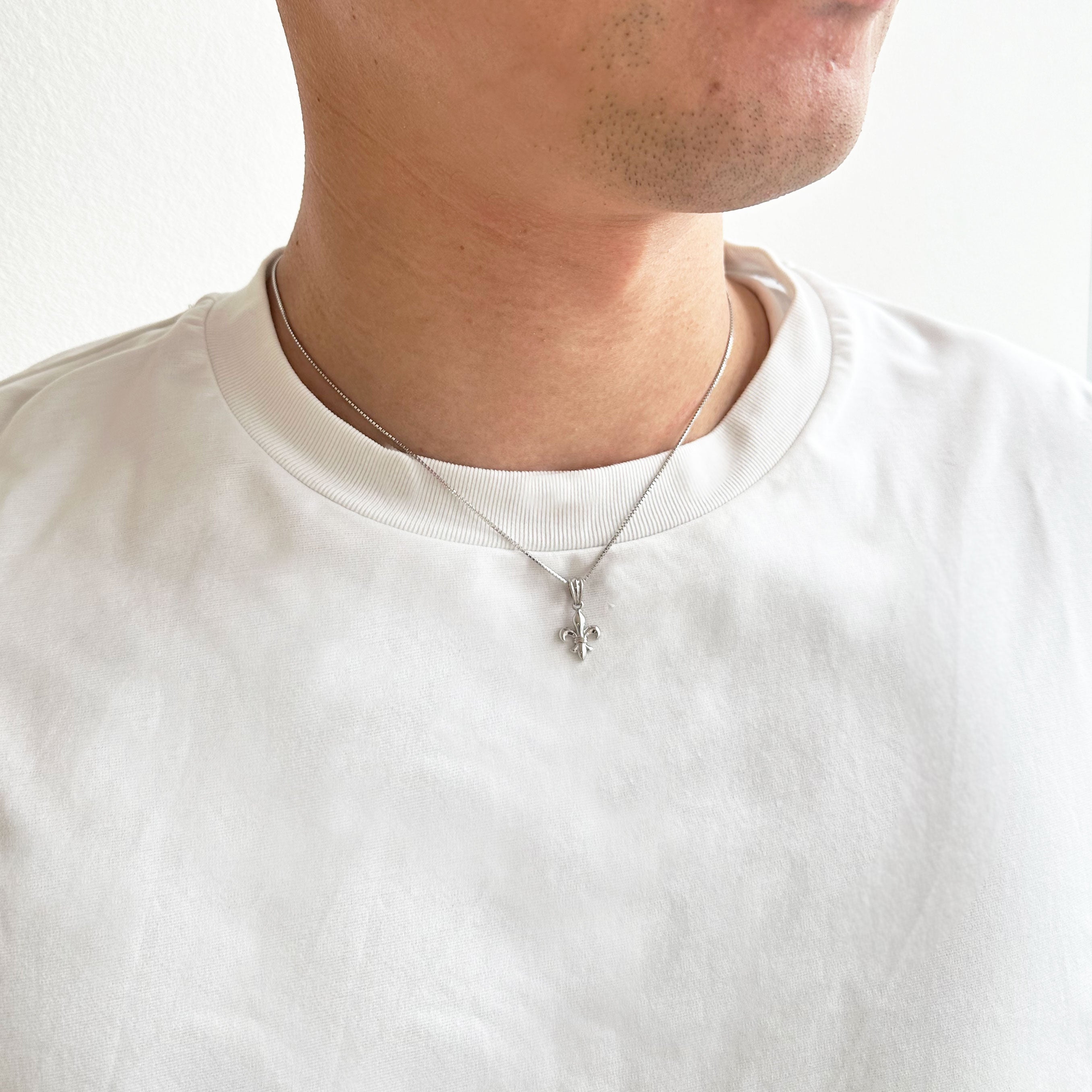 プラチナペンダントトップ(百合の紋章モチーフ/PT900)《WPDY4276》