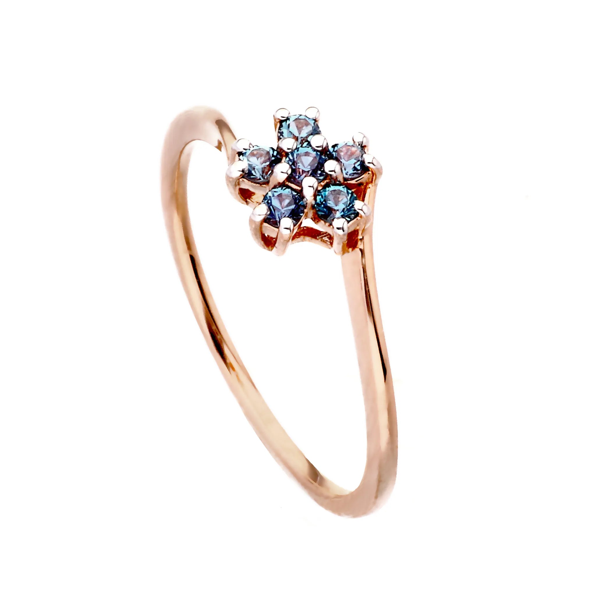 アレキサンドライト K18リング(クレサンベール/サクラ/K18ピンクゴールド/6月誕生石)《WRGA4175》