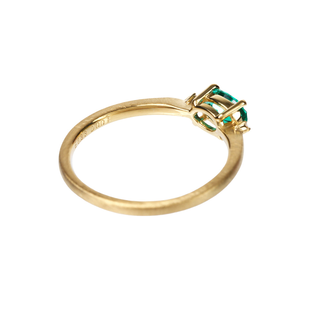 エメラルド/ダイヤモンドK18リング(クレサンベール/5月誕生石)≪WRGE4108≫