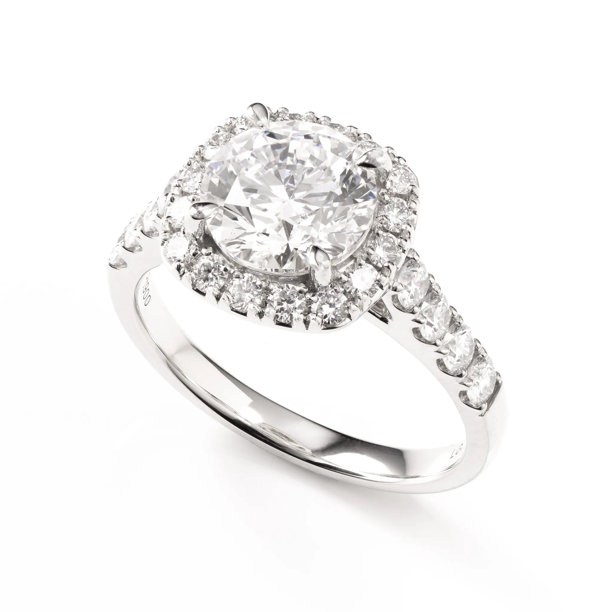 ダイヤモンド プラチナリング(ラボグロウン/取り巻き/2.06ct