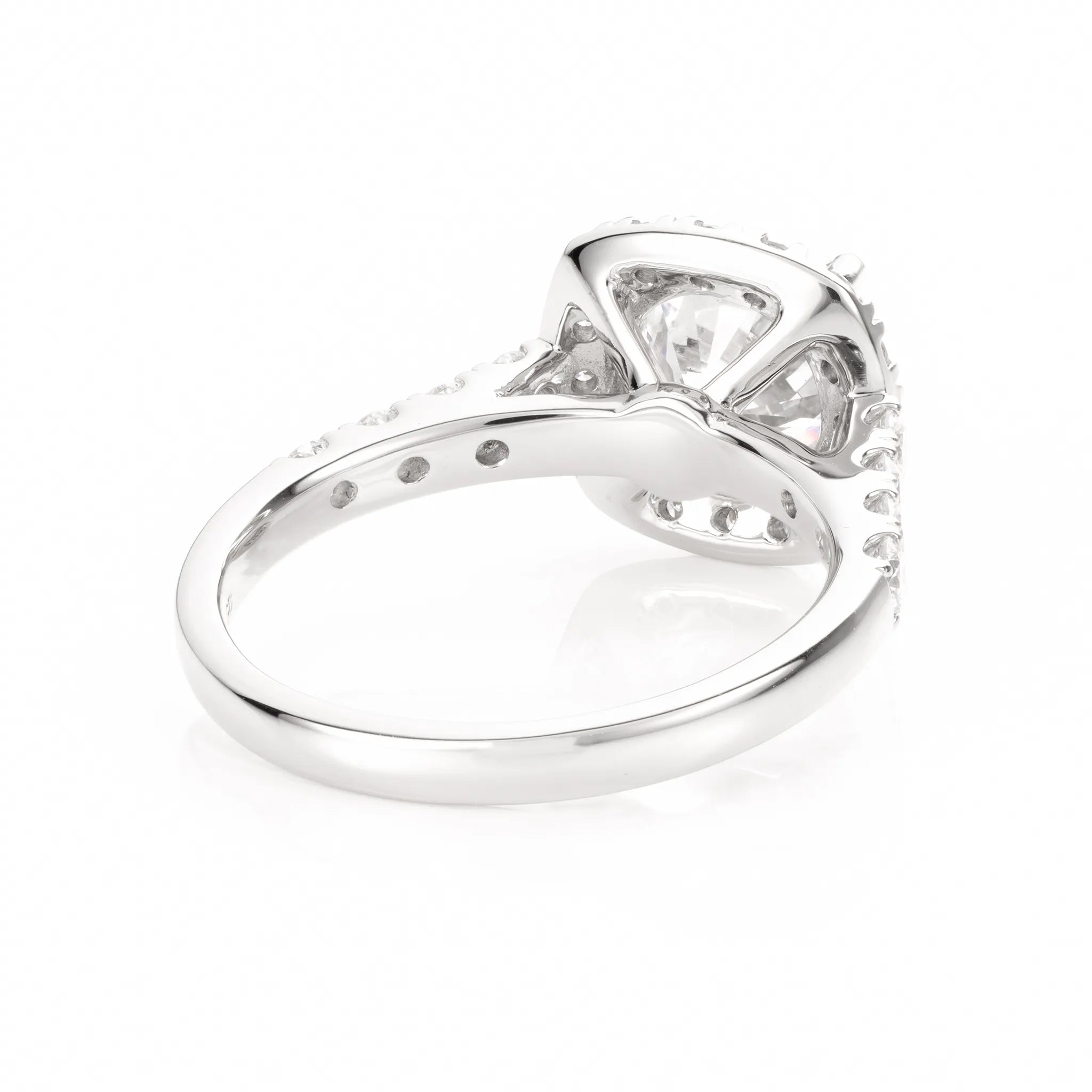 ダイヤモンド プラチナリング(ラボグロウン/取り巻き/2.06ct/鑑別書付)《WRGG0020》