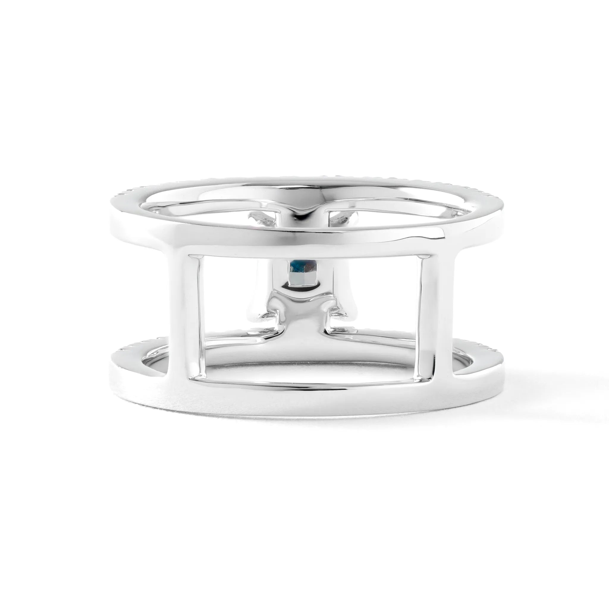 ブルーダイヤモンド/ダイヤモンド プラチナリング(ラボグロウン/プリンセスカット/Solrelier/4月誕生石)《WRGG7022》