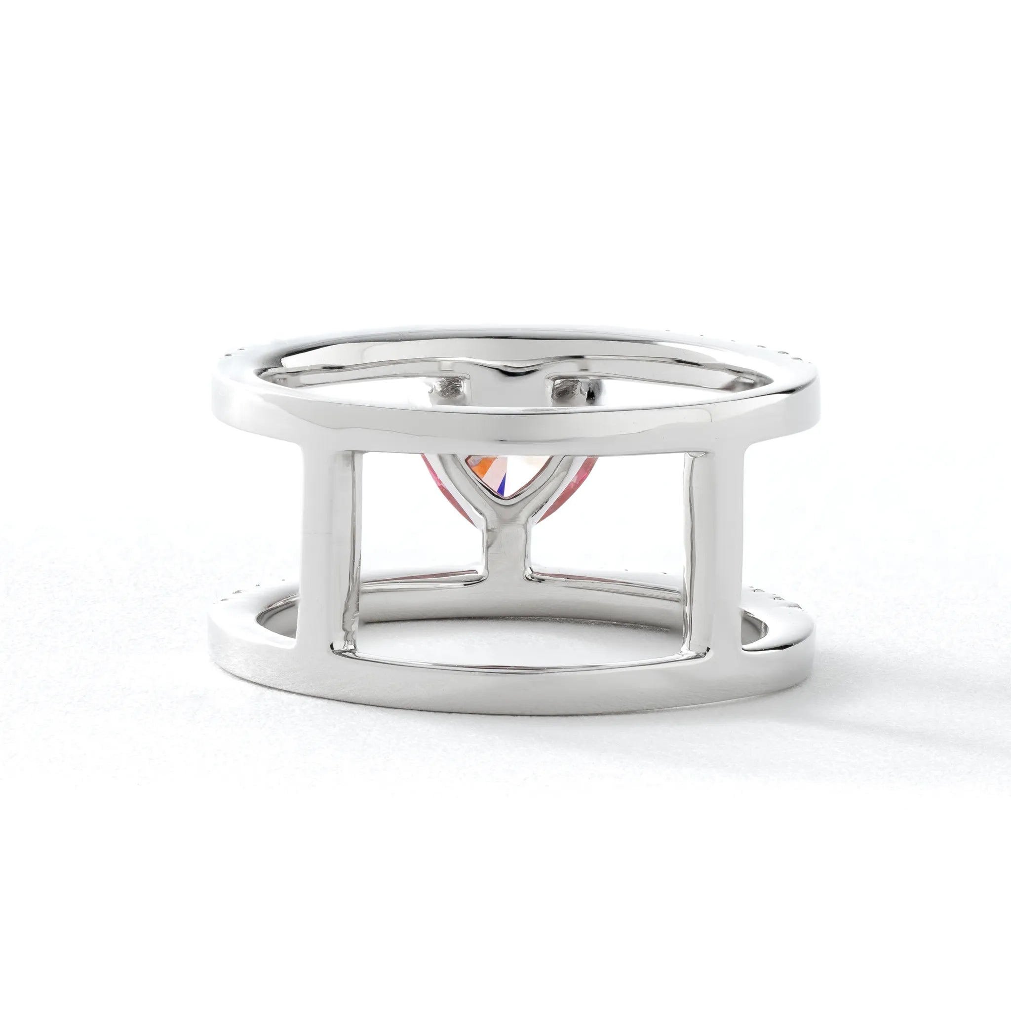 ピンクダイヤモンド/ダイヤモンド プラチナリング(ラボグロウン/ハートシェイプ/Solrelier/4月誕生石)《WRGG7023》